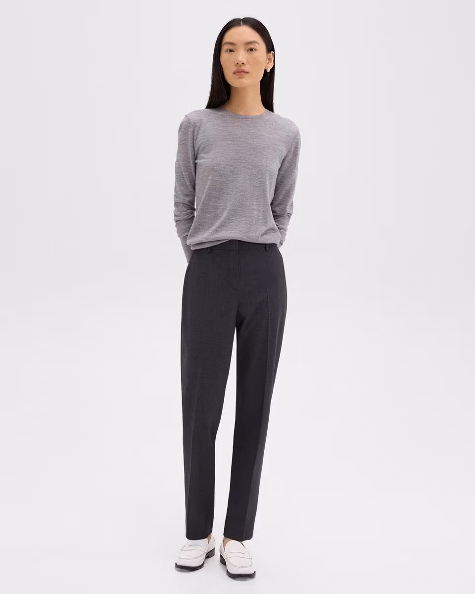 Treeca Full Length Pant in Good Wool - Theory Factory Store