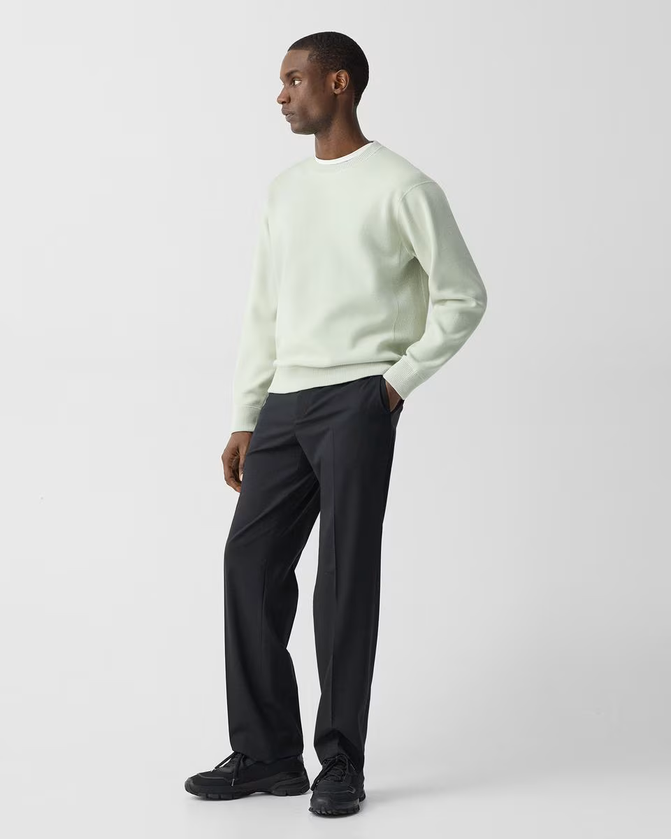 Straight-Leg Pant in Stretch Wool - Theory Factory Store