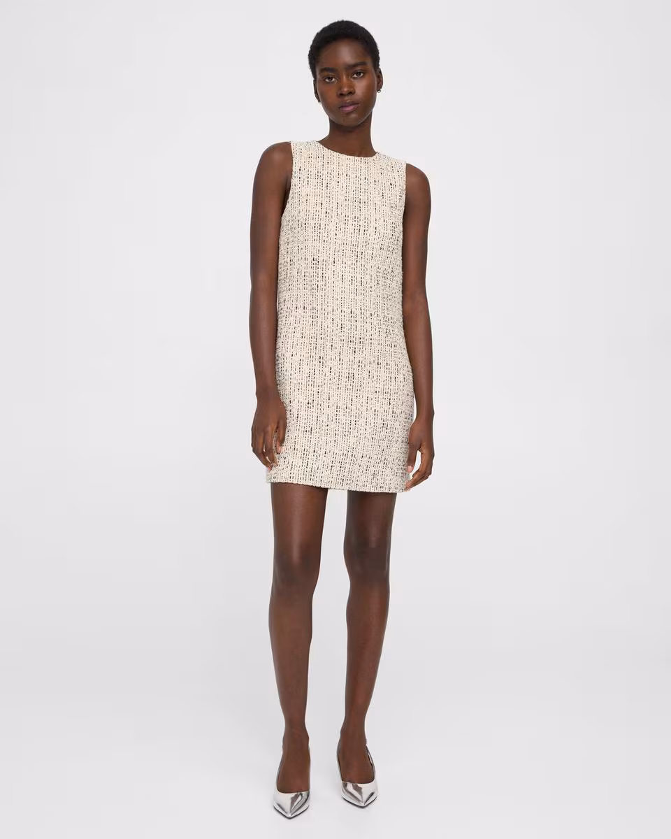Shift Dress in Cotton-Blend Tweed - Theory Factory Store