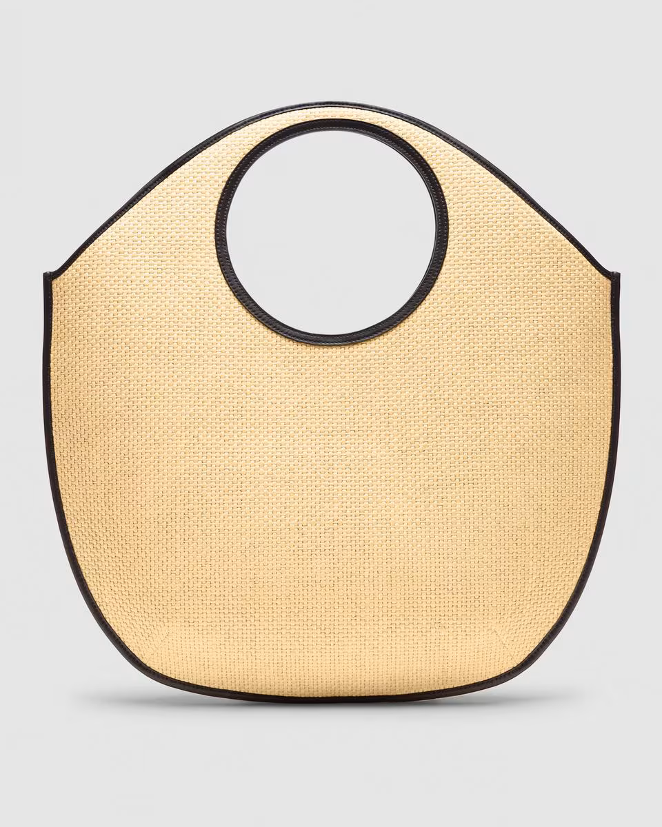 Circle Tote Bag in Raffia - Theory Factory Store
