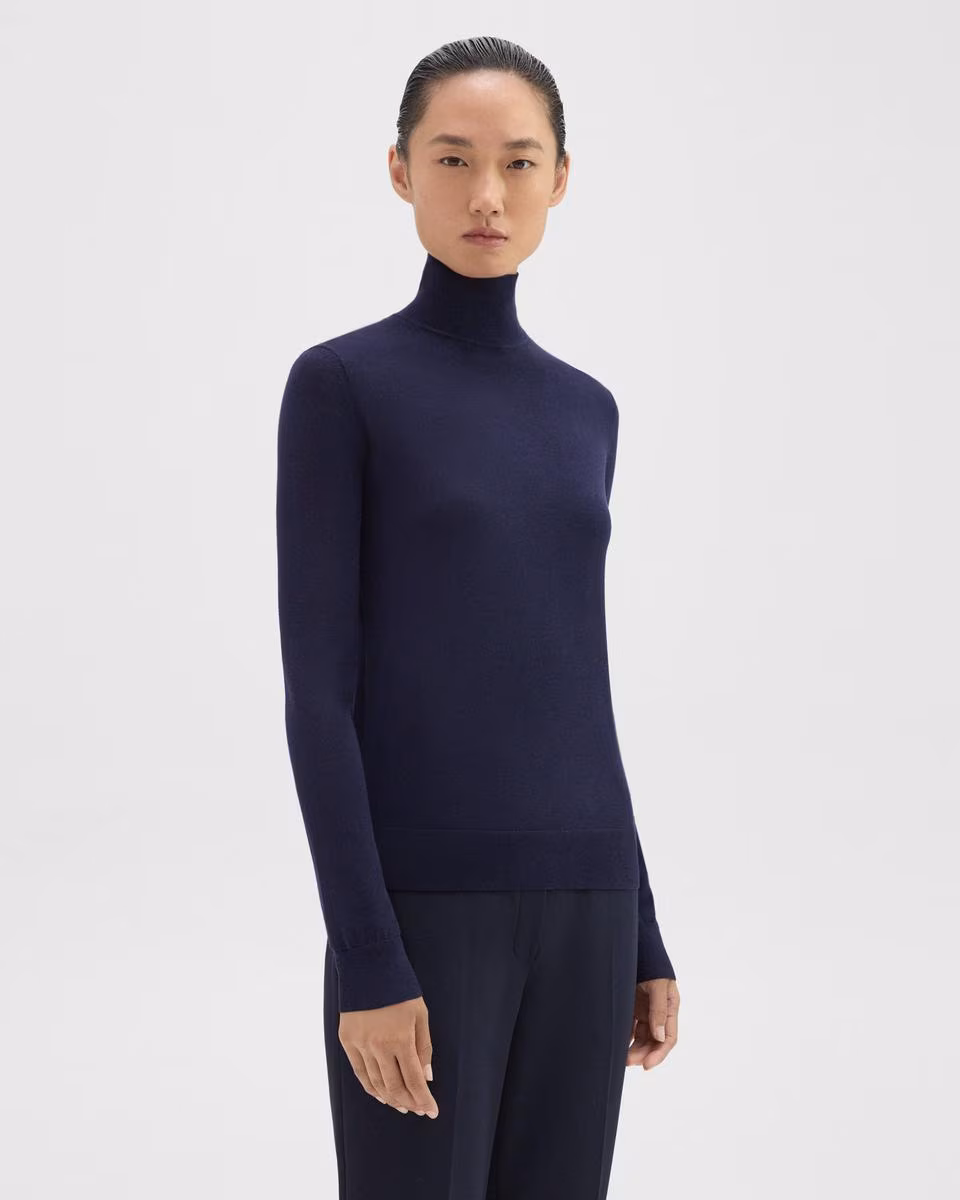 Turtleneck Sweater in Regal Wool - Theory Factory Store