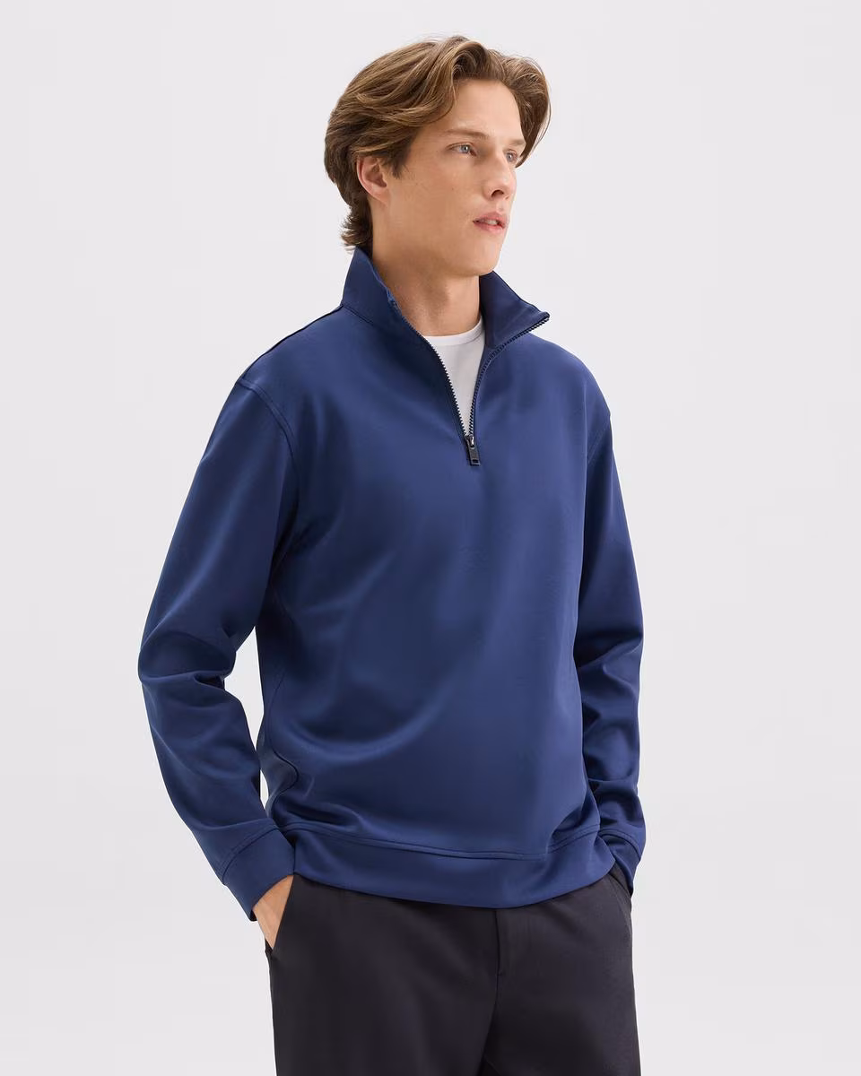 Quarter-Zip Sweatshirt in Scuba - Theory Factory Store