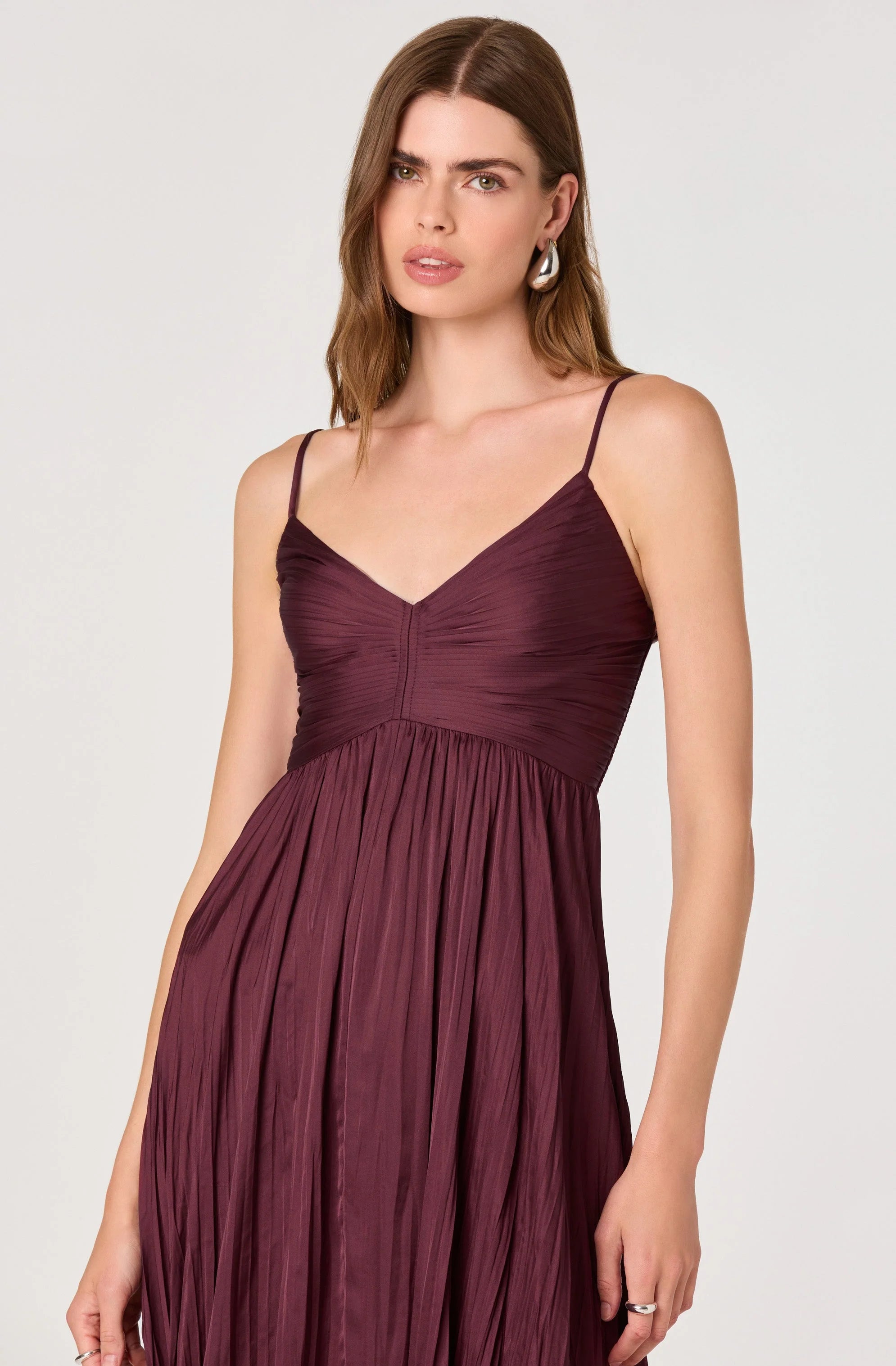 Maeve Pleated Midi Dress