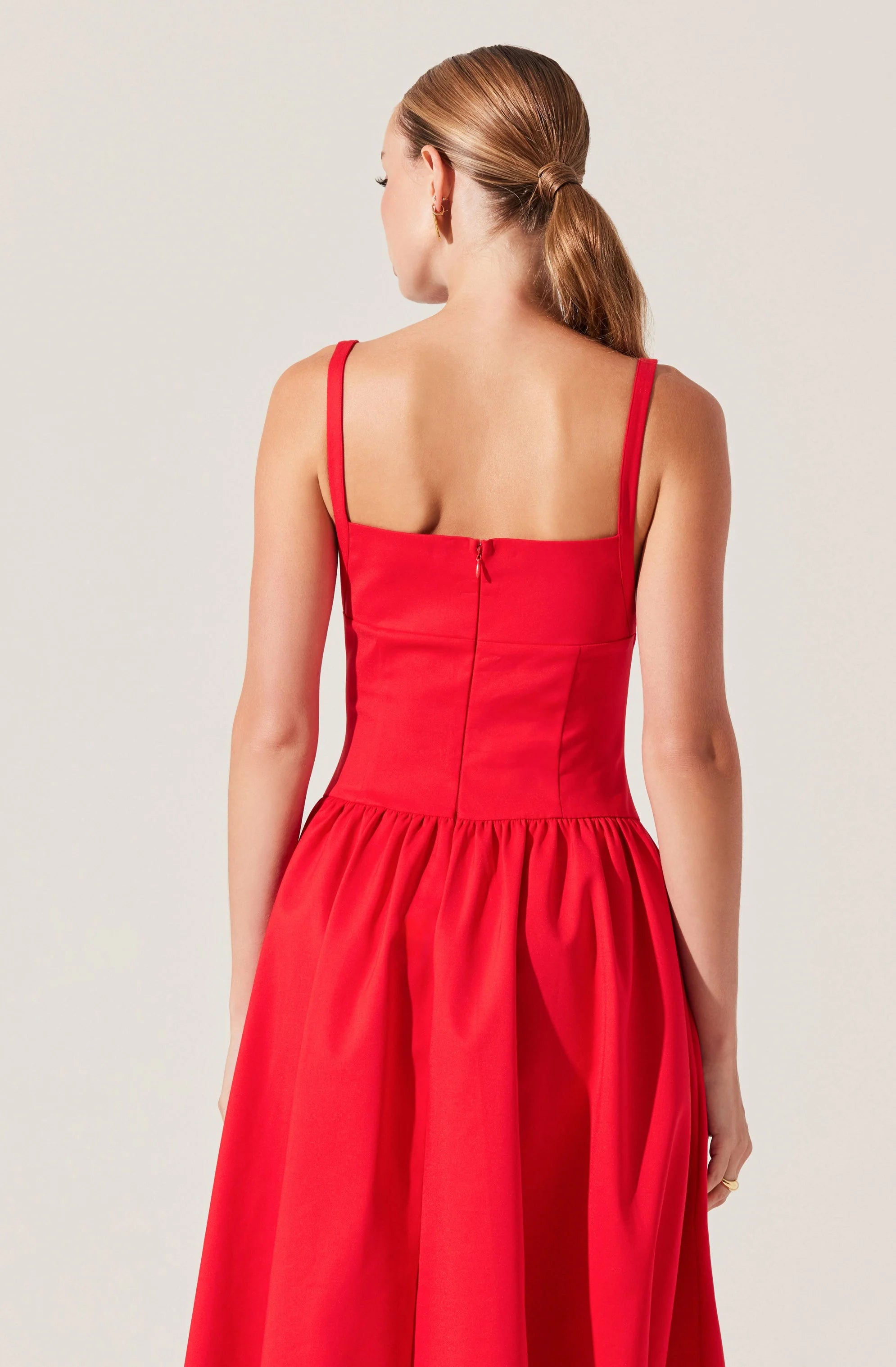 Jevi Sleeveless Bubble Midi Dress