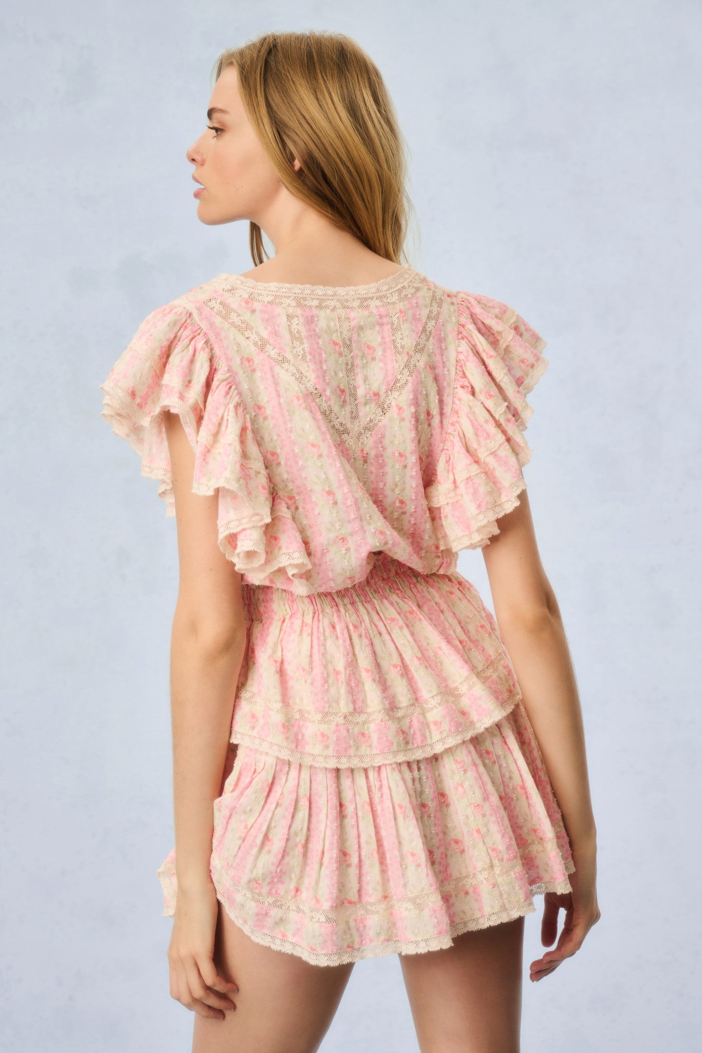 Gwen Fragrance Print Cotton Mini Dress