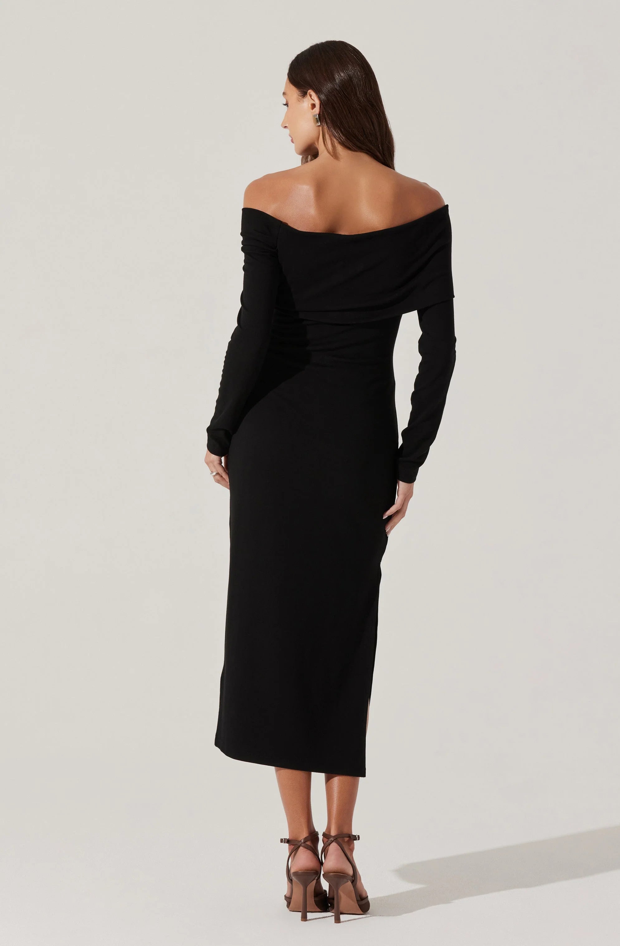 Jada Off Shoulder Midi Dress