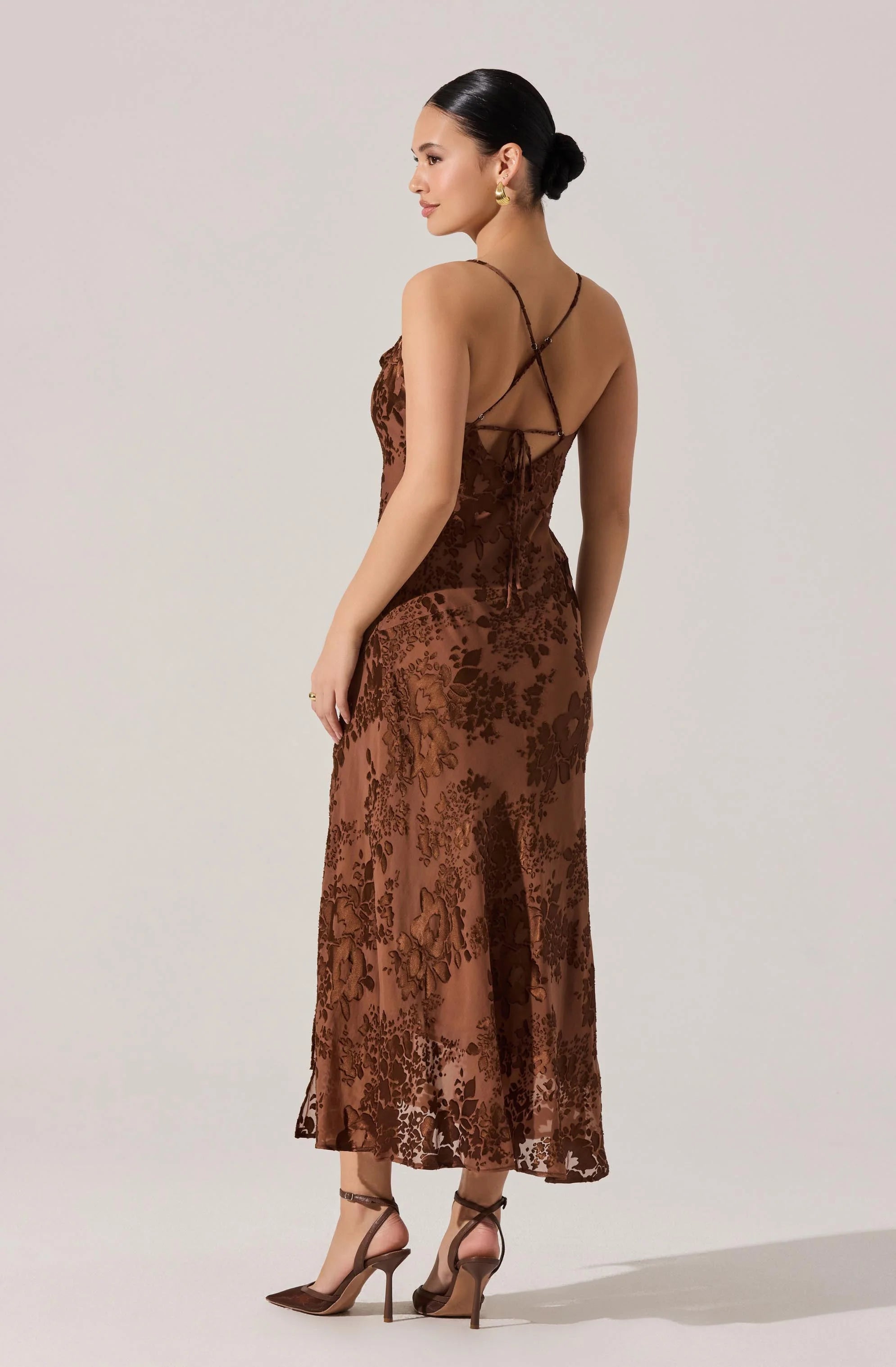 Gaia Burnout Midi Dress