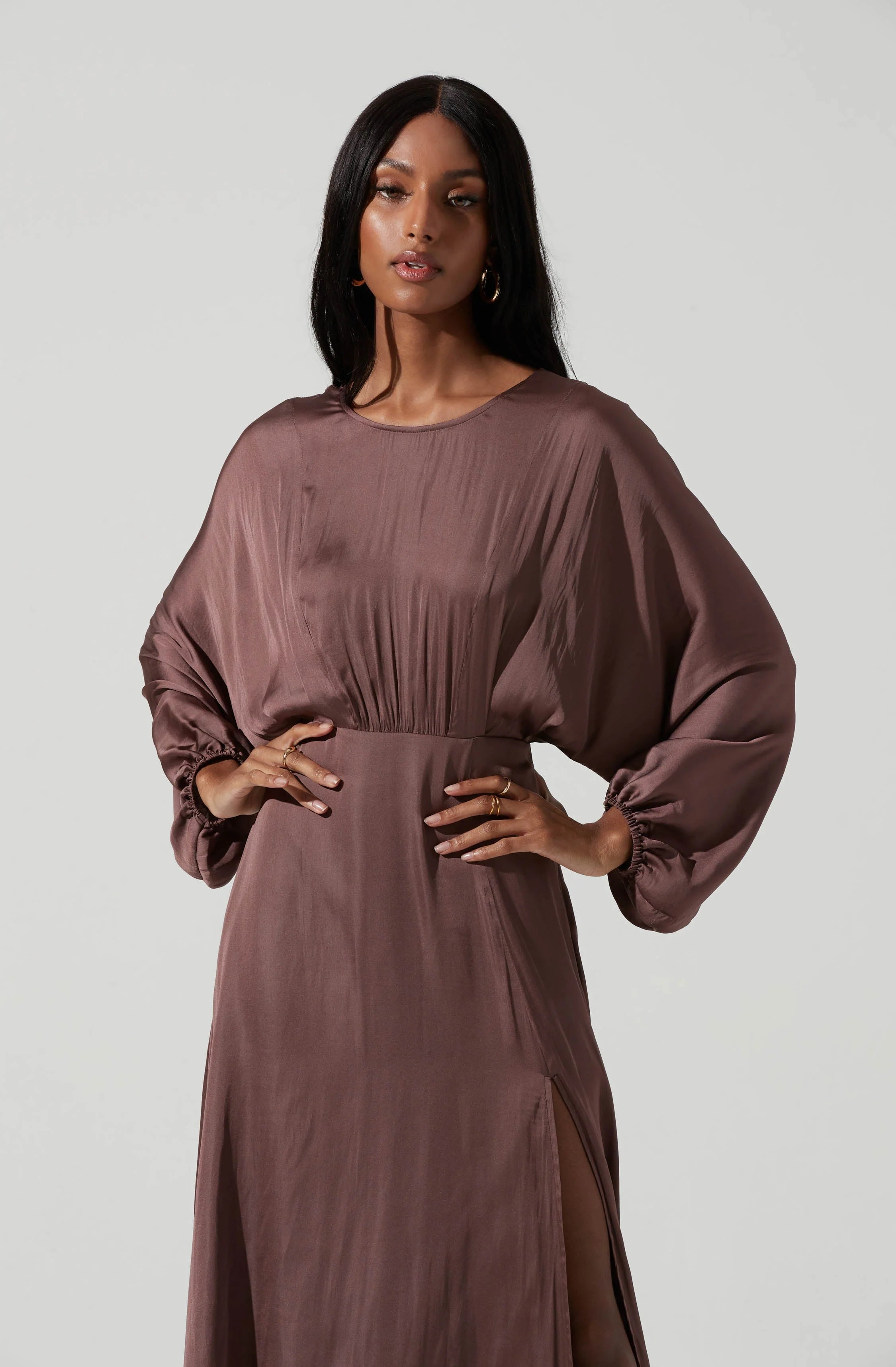 Marin Dolman Sleeve Midi Dress