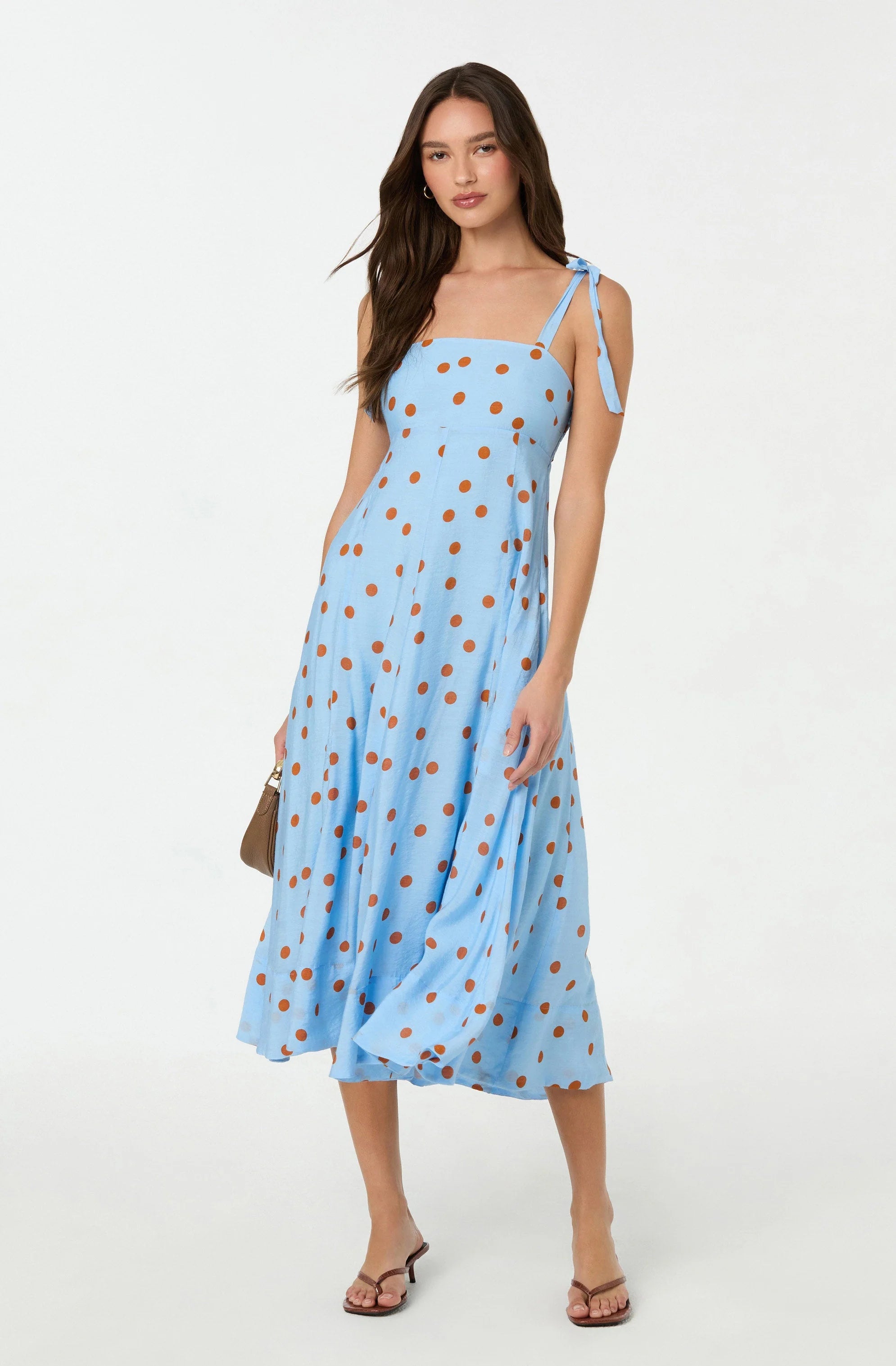 Lilliana Polka Dot Midi Dress