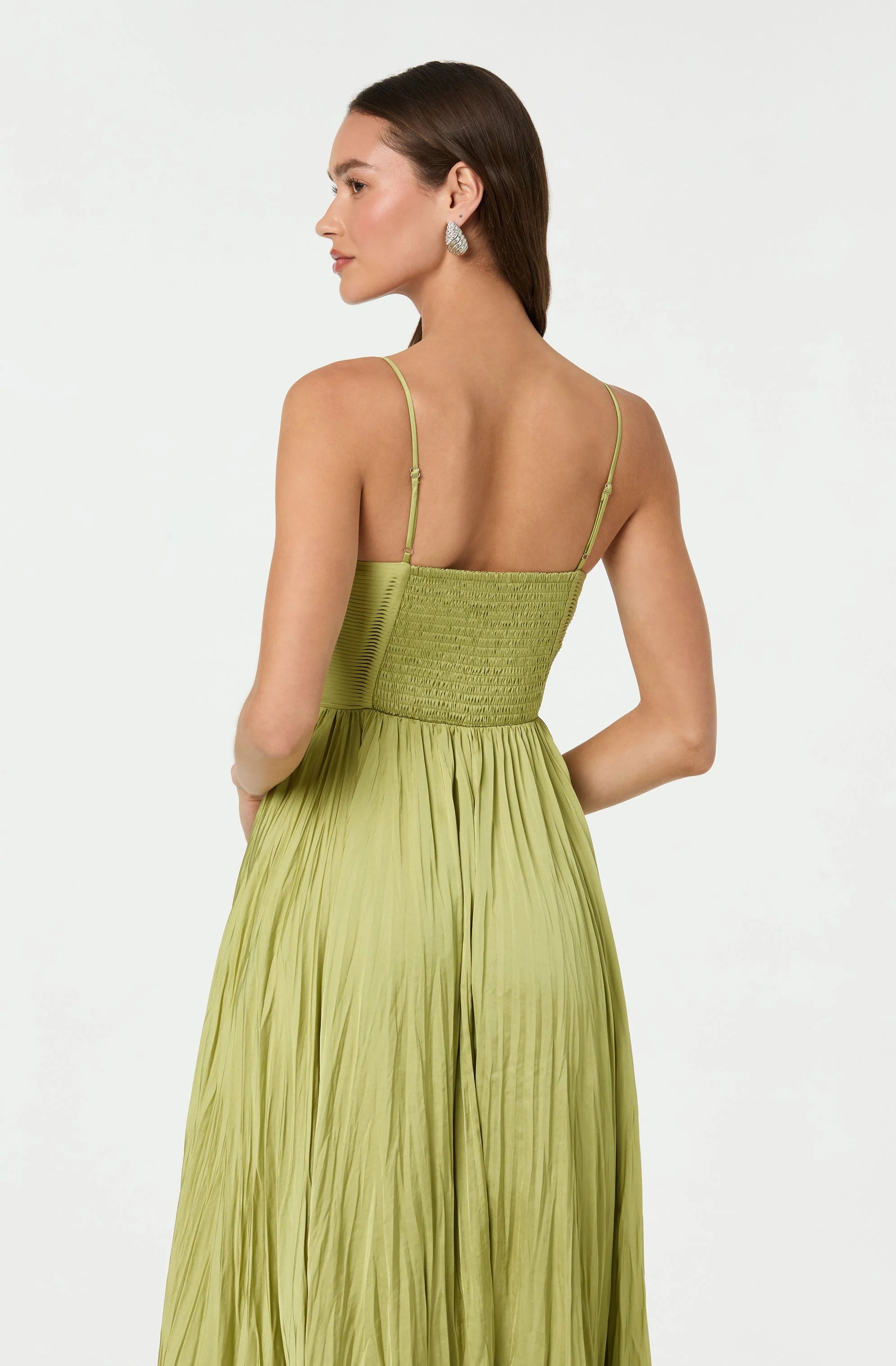 Maeve Pleated Midi Dress