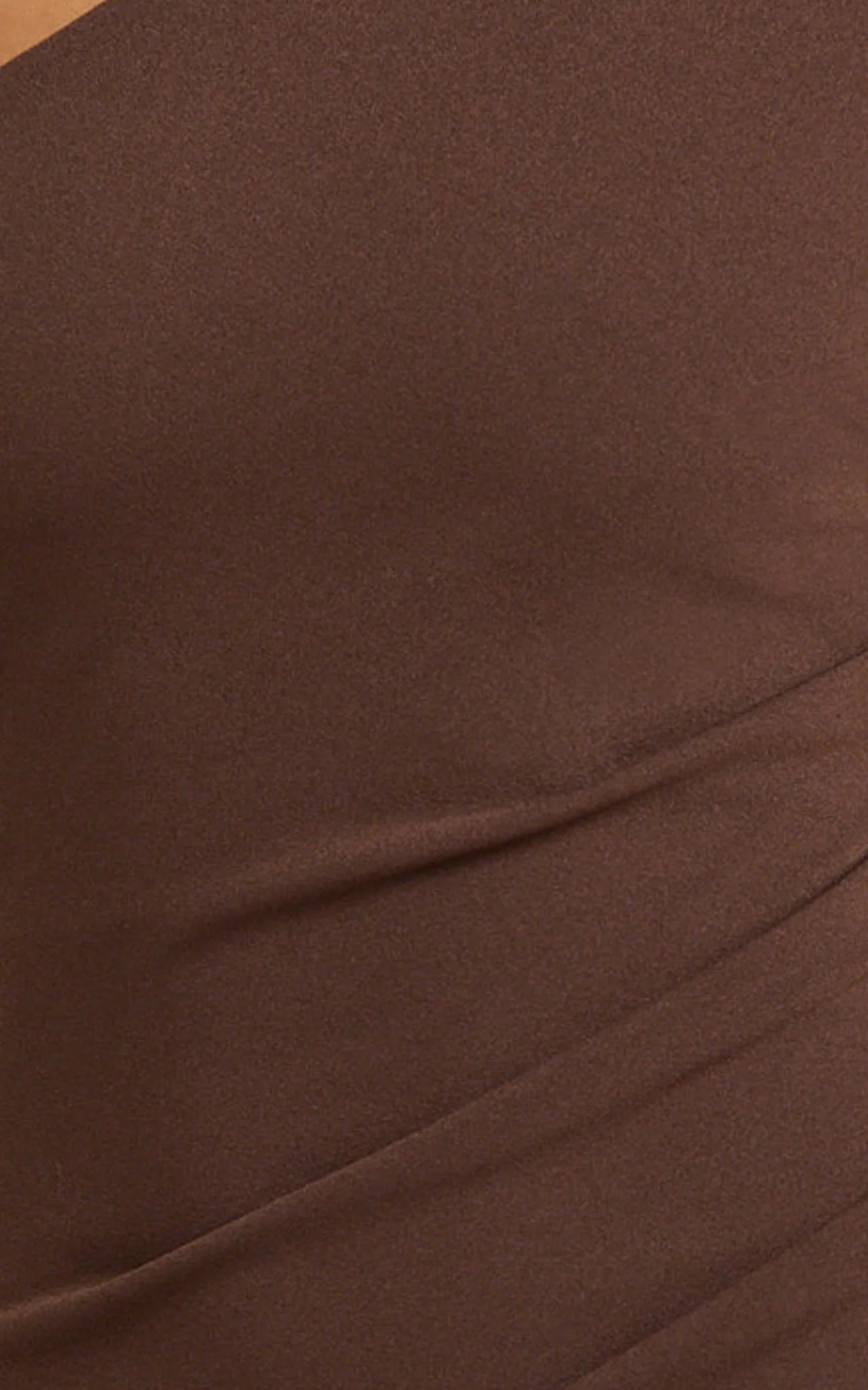 Criselda Maxi Dress One Shoulder Maxi Dress in Chocolate