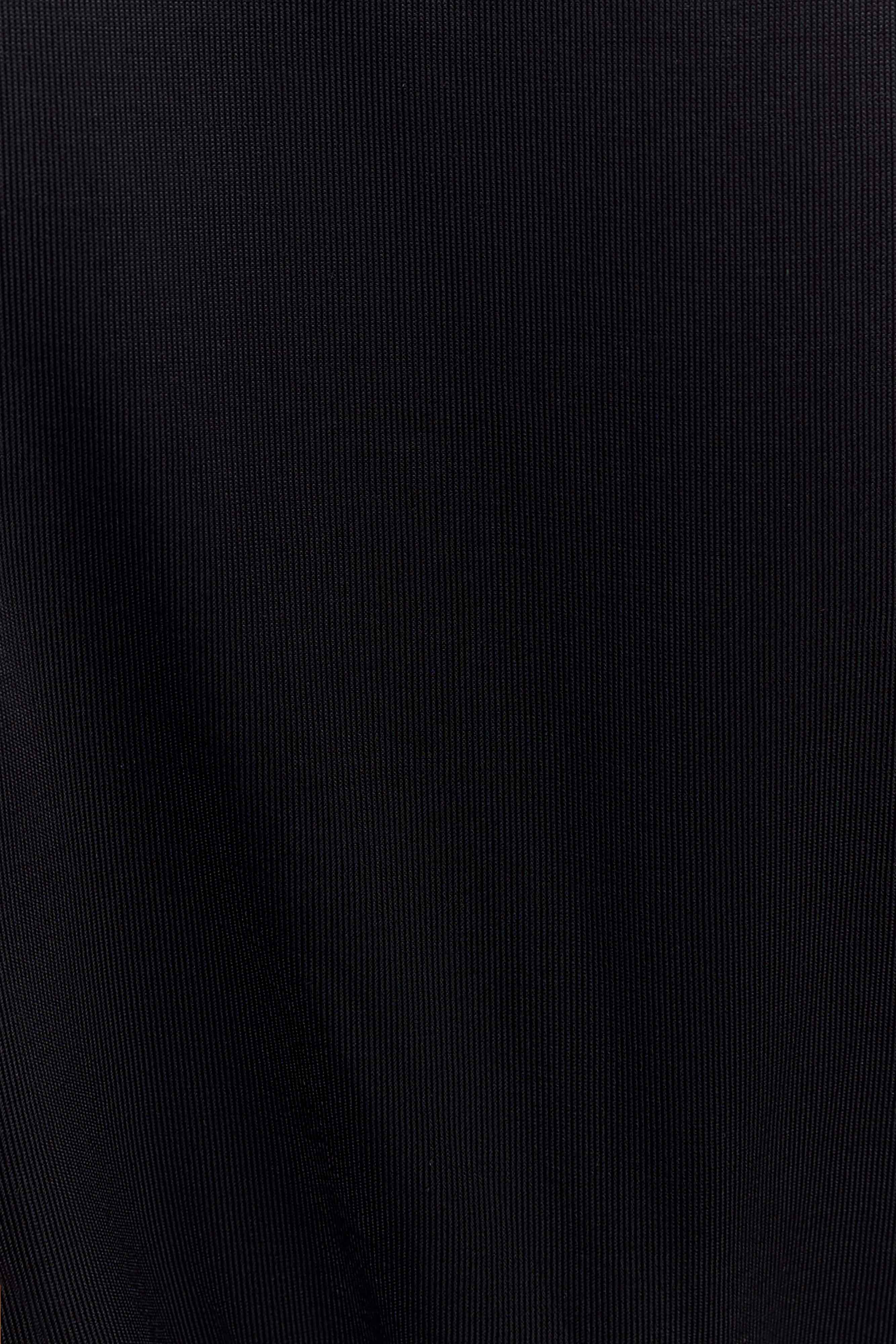 Elke Slinky V Neck Maxi Dress - Black