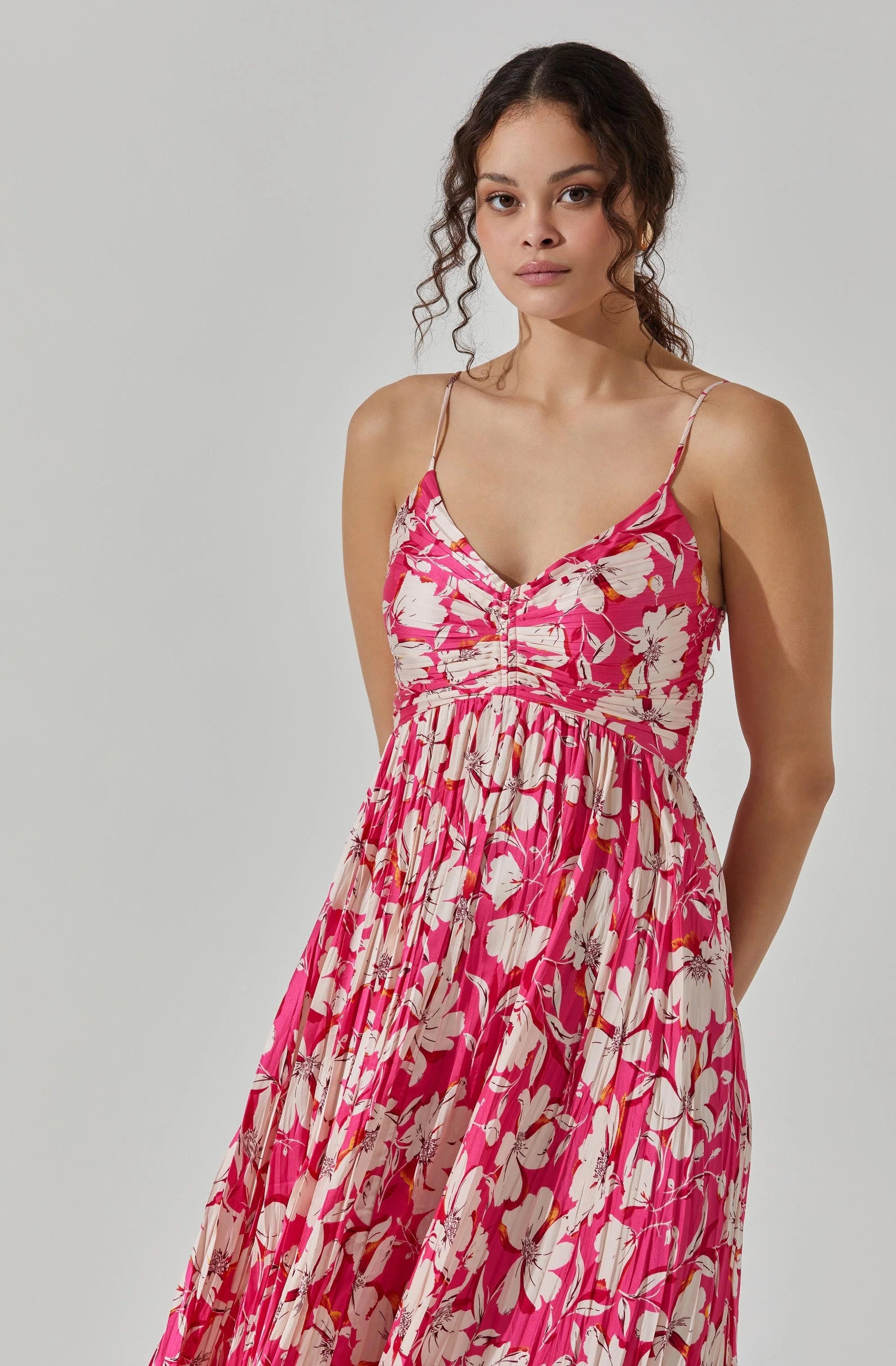 Maeve Pleated Midi Dress