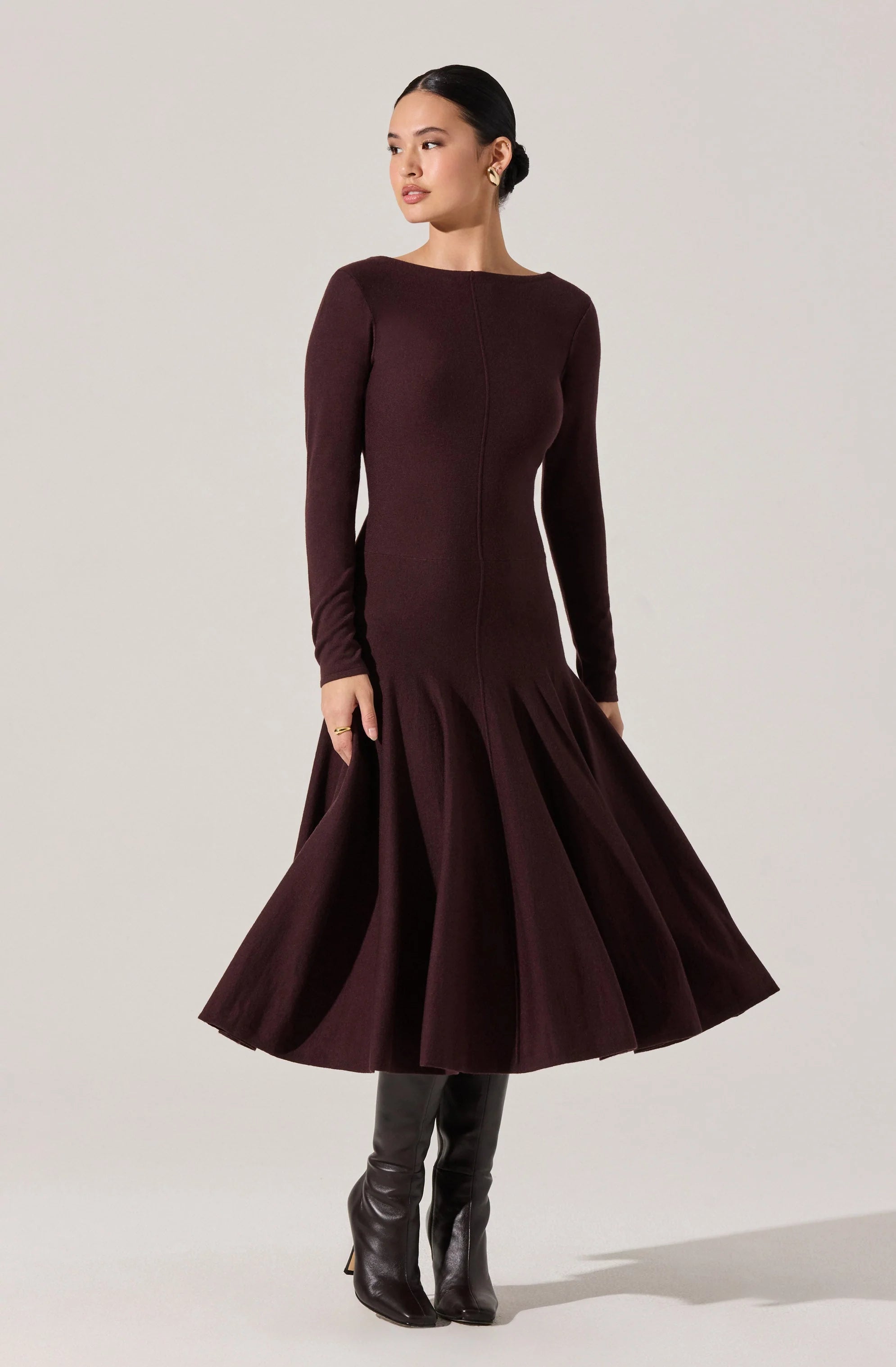Doreyda Scoop Back Sweater Dress