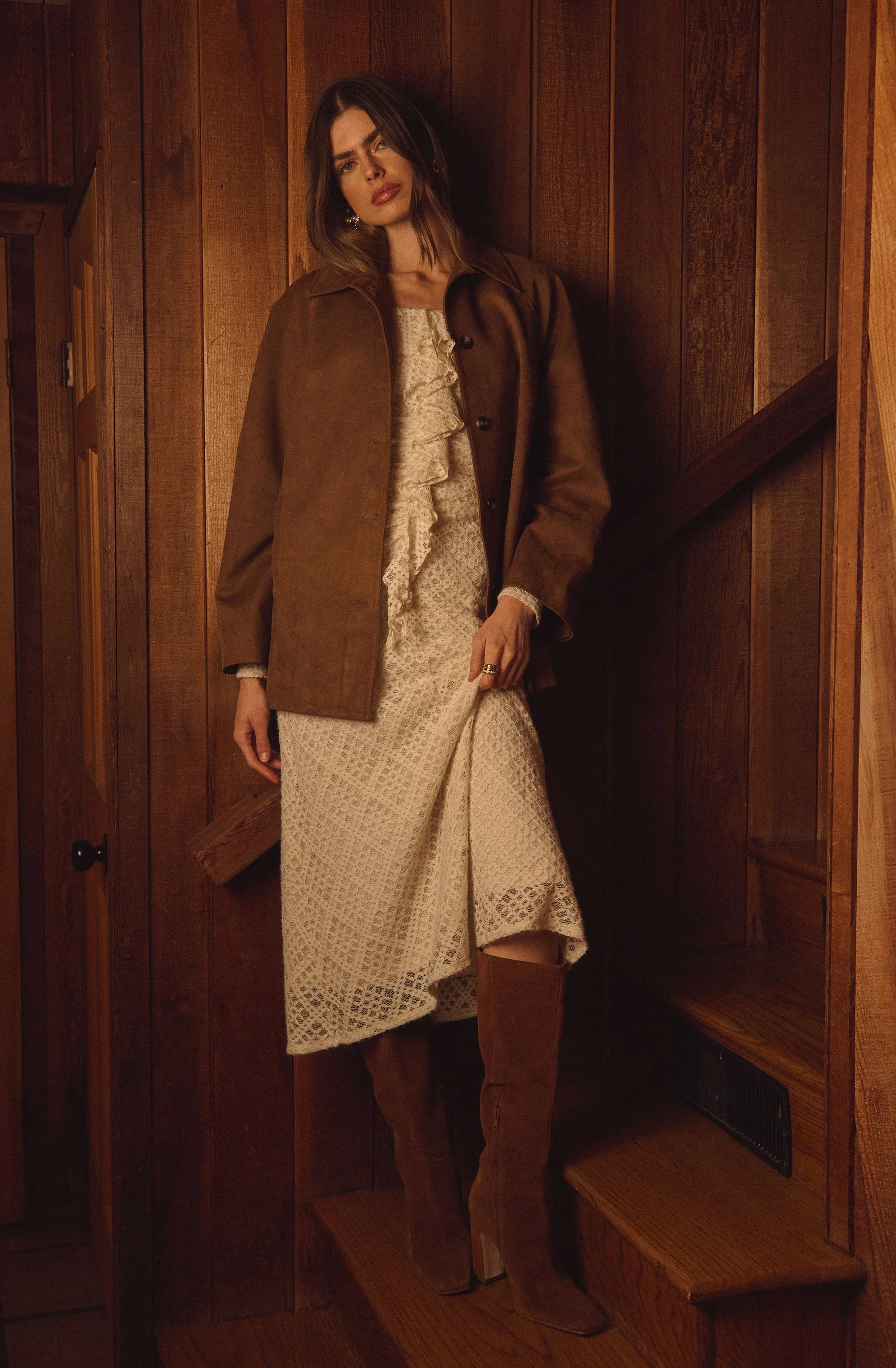 Dorian Ruffle Off Shoulder Dress