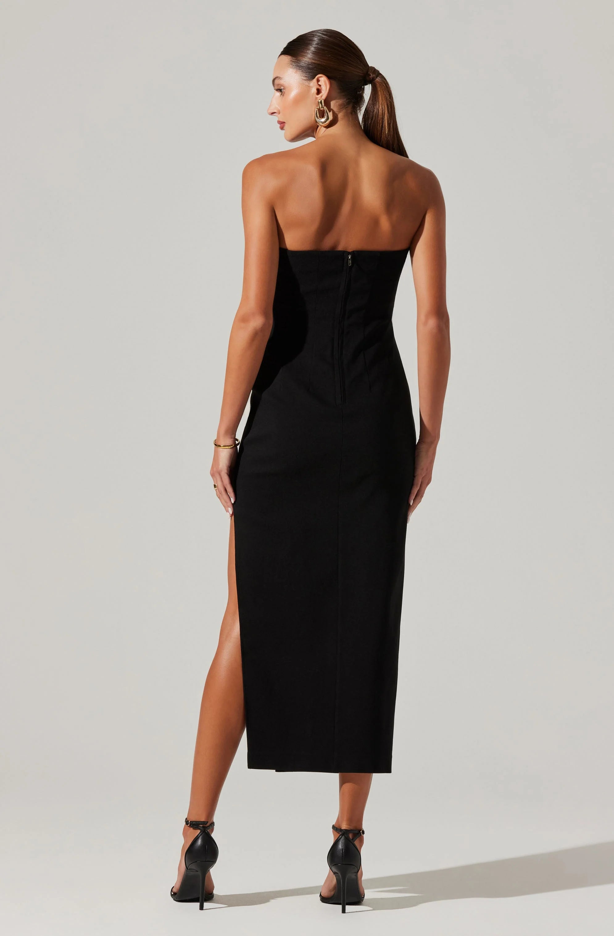 Idalia Strapless Bodycon Midi Dress
