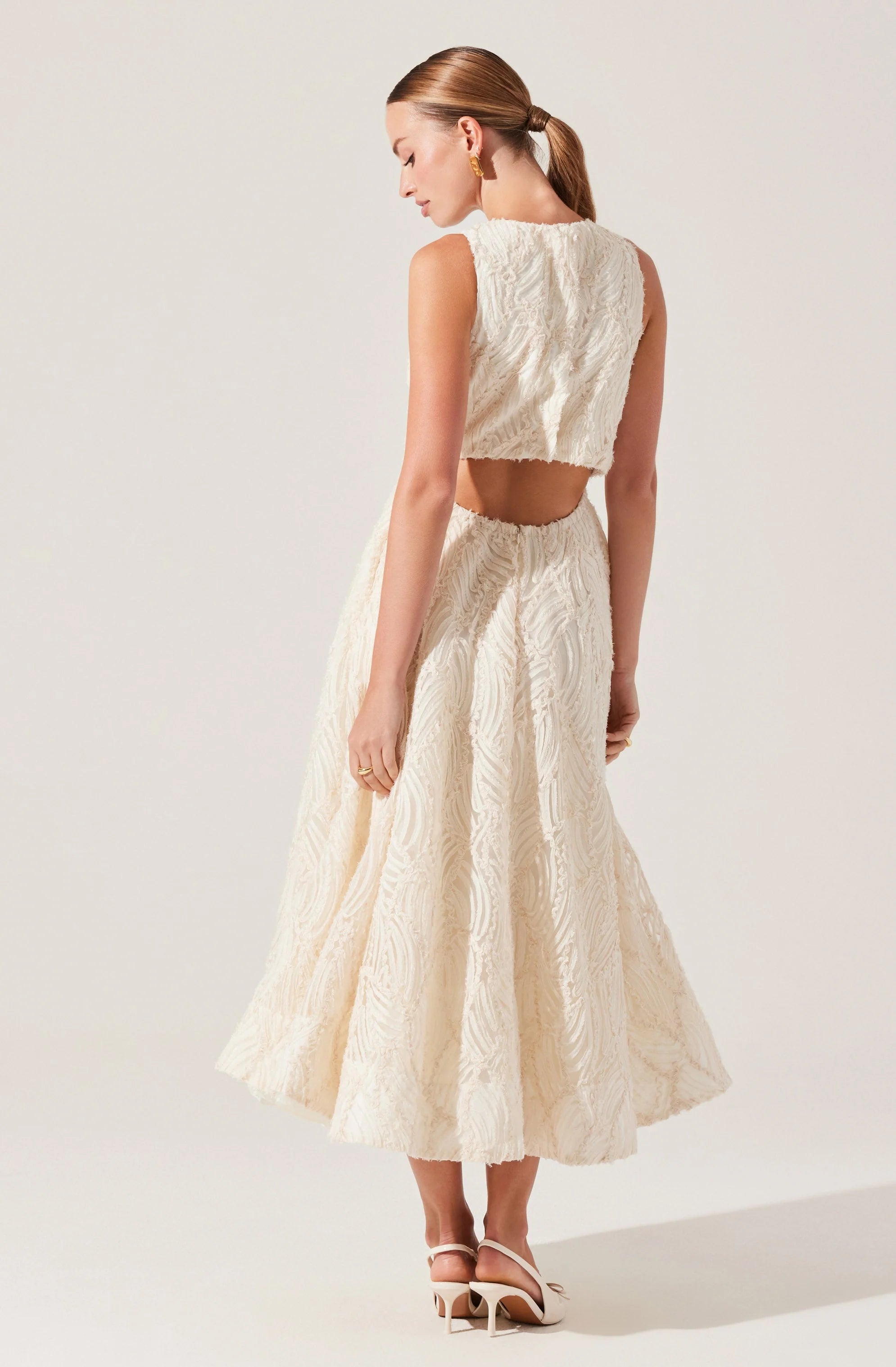 Lillemor 3D Textured Midi Dress