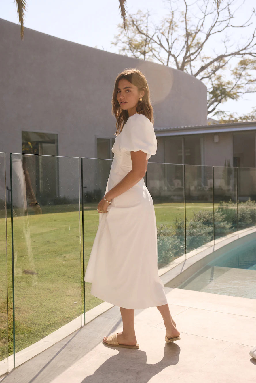 Jungle Adventure Maxi Dress White