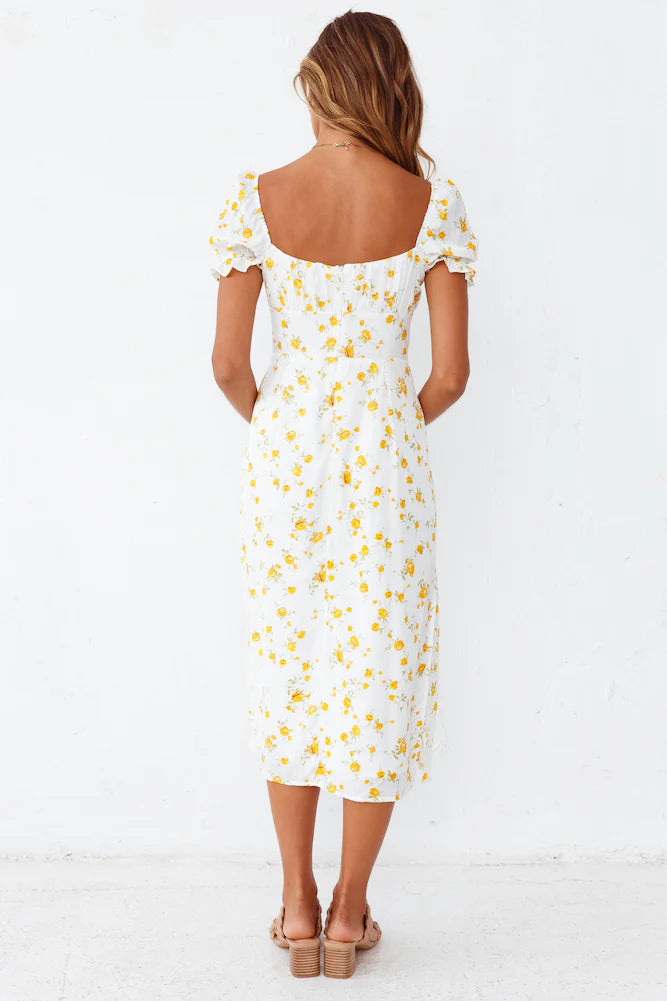 Fields Of Gold Midi Dress