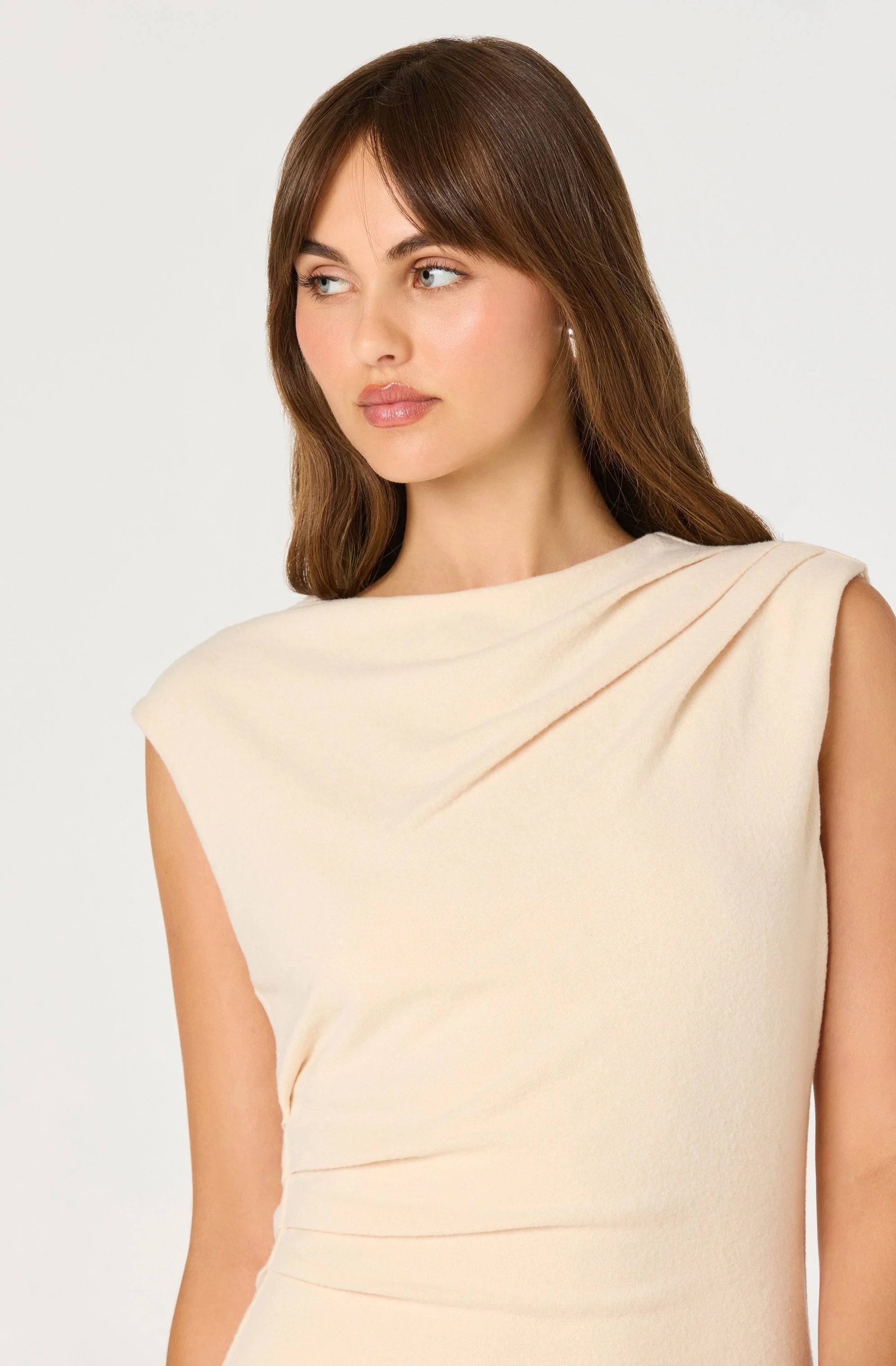 Draped Midi Dress