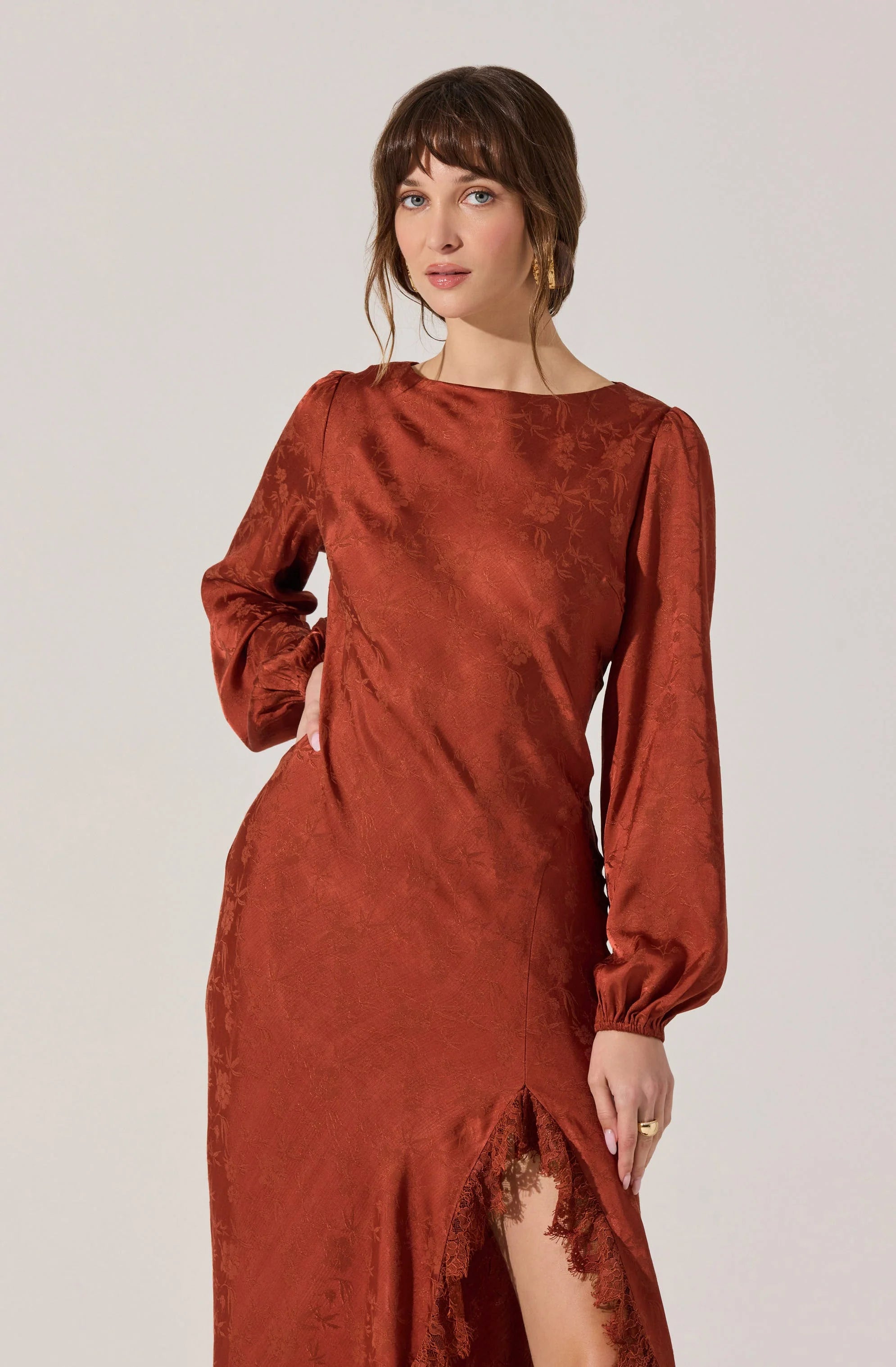 Ilaria Jacquard Midi Dress