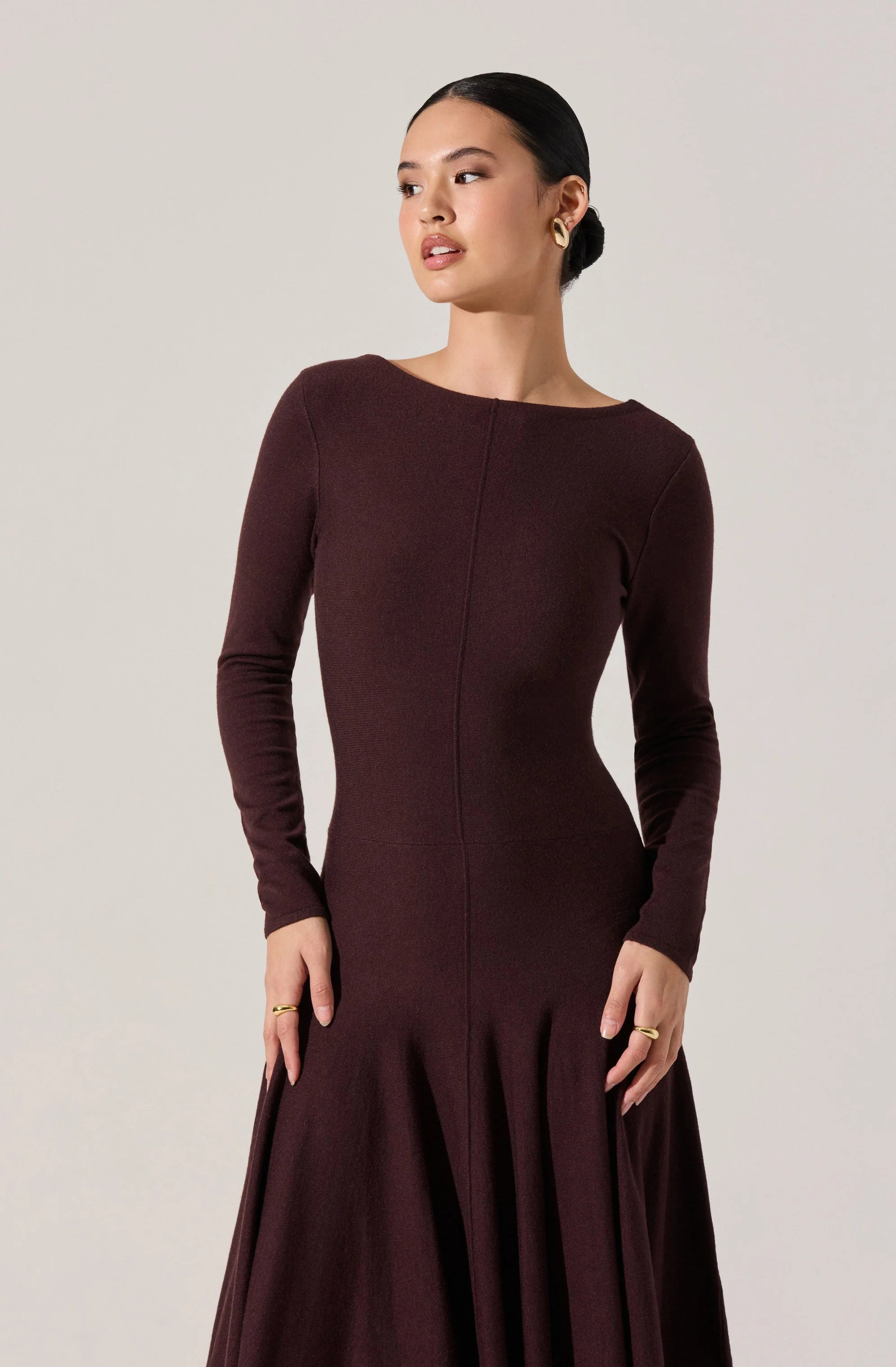 Doreyda Scoop Back Sweater Dress