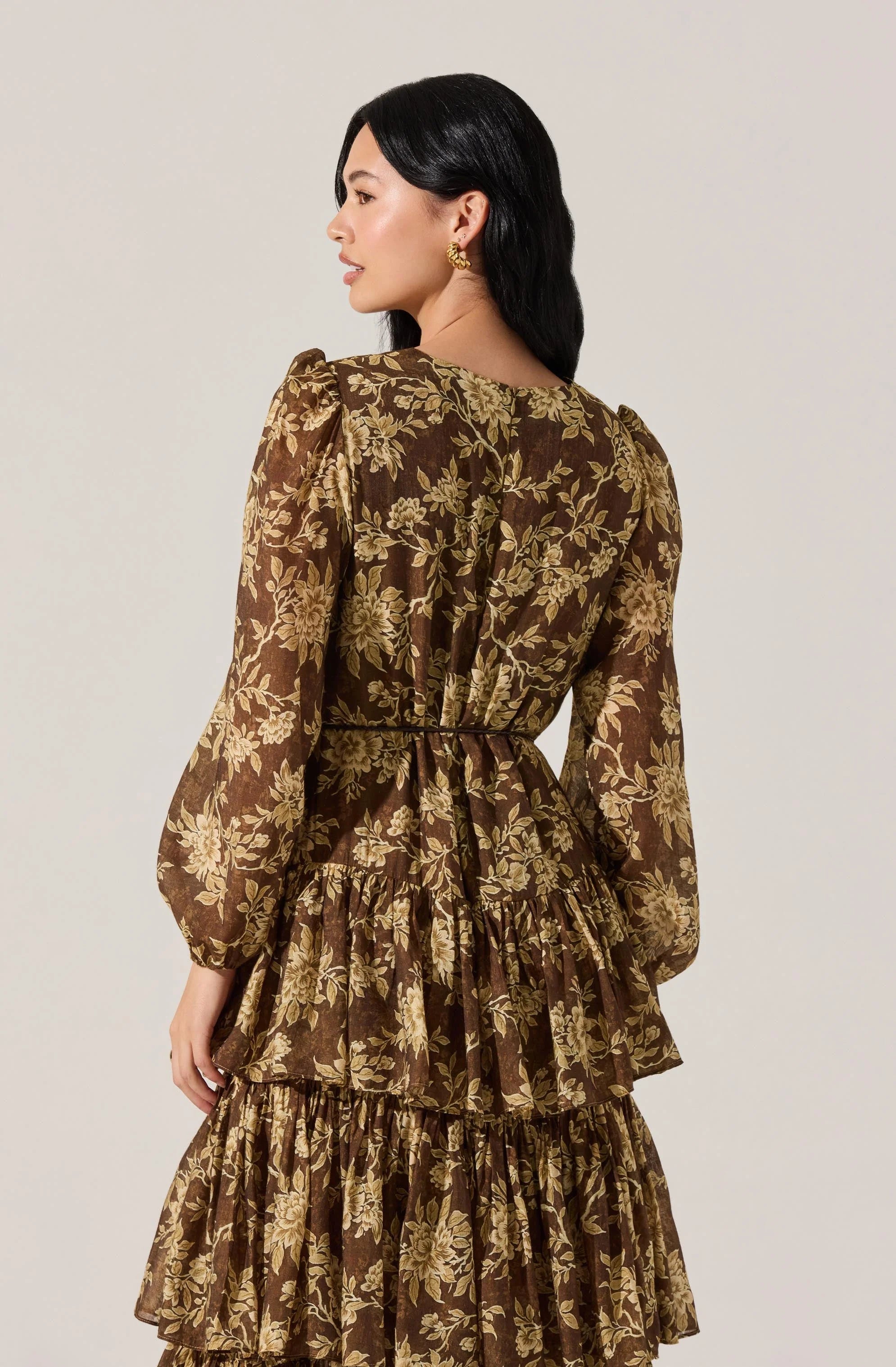 Franchesca Tiered Ruffle Midi Dress