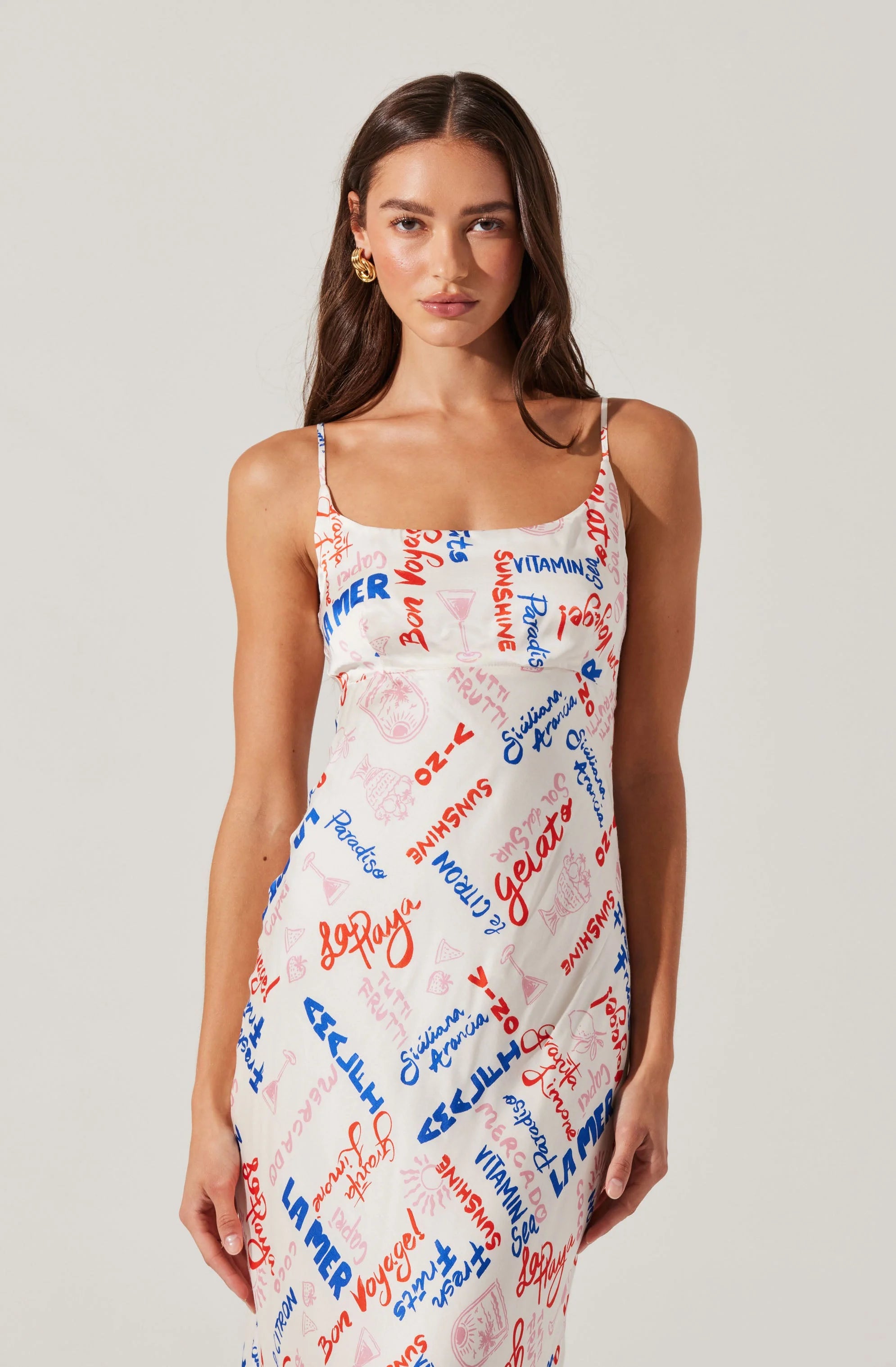 Joan Satin Midi Dress