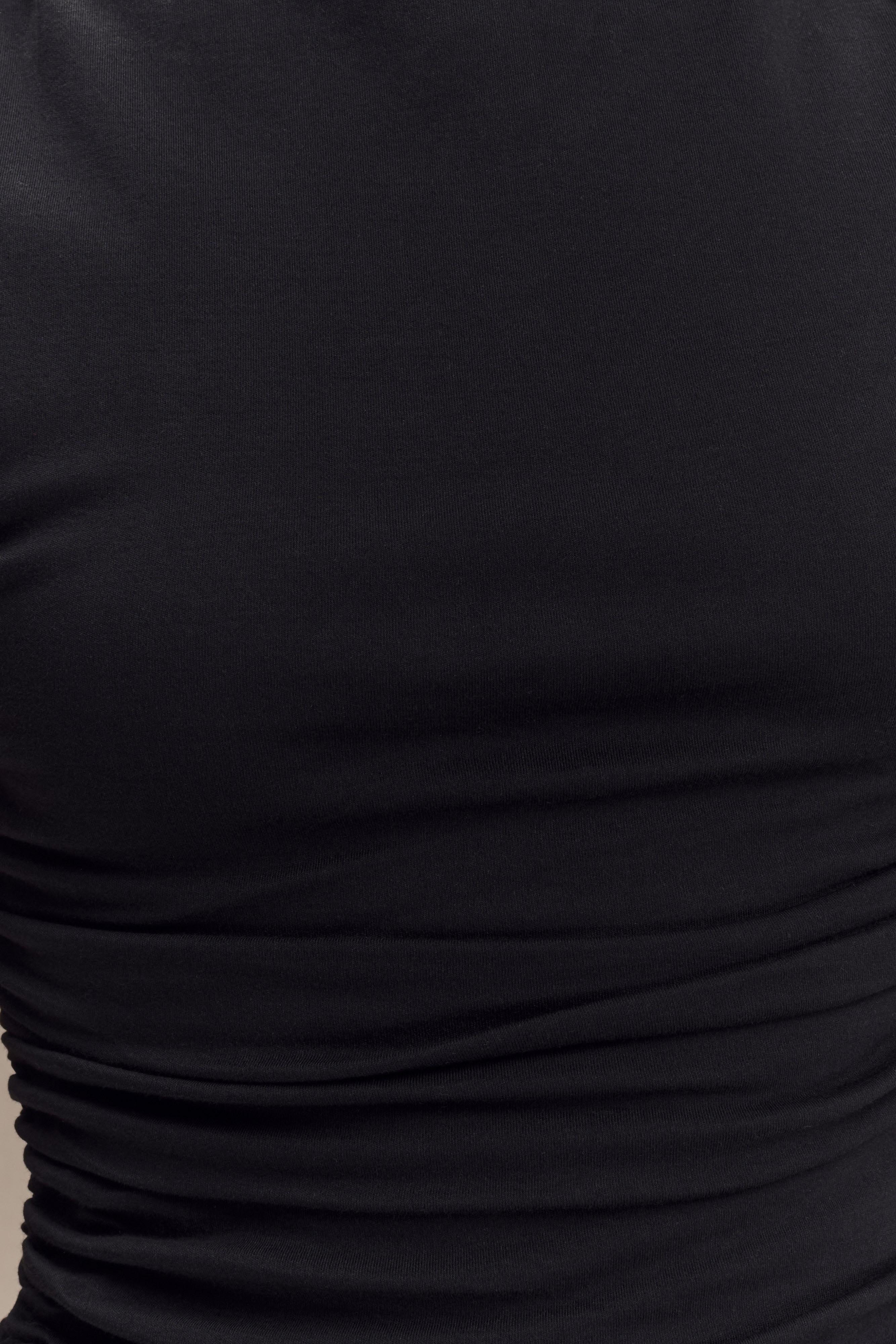 Elliot High Neck Sleeveless Maxi Dress - Black