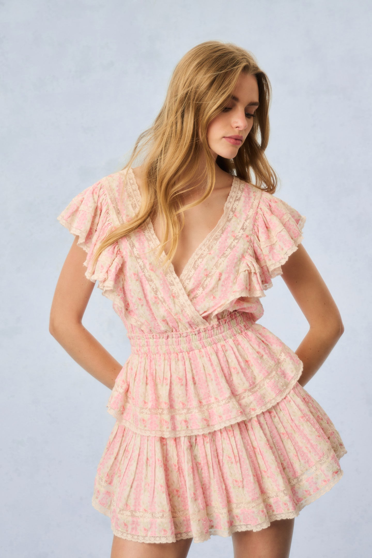 Gwen Fragrance Print Cotton Mini Dress