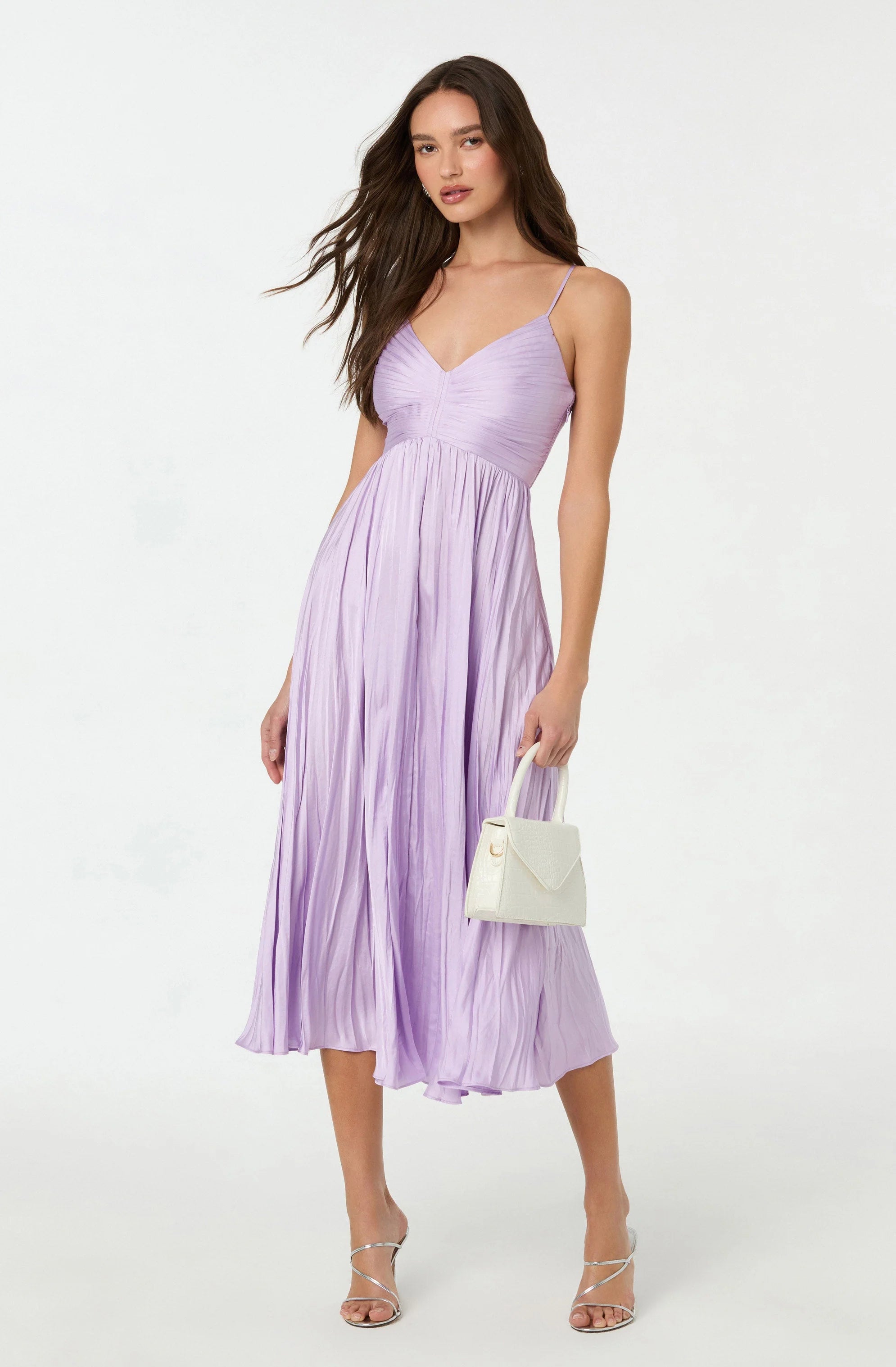 Maeve Pleated Midi Dress