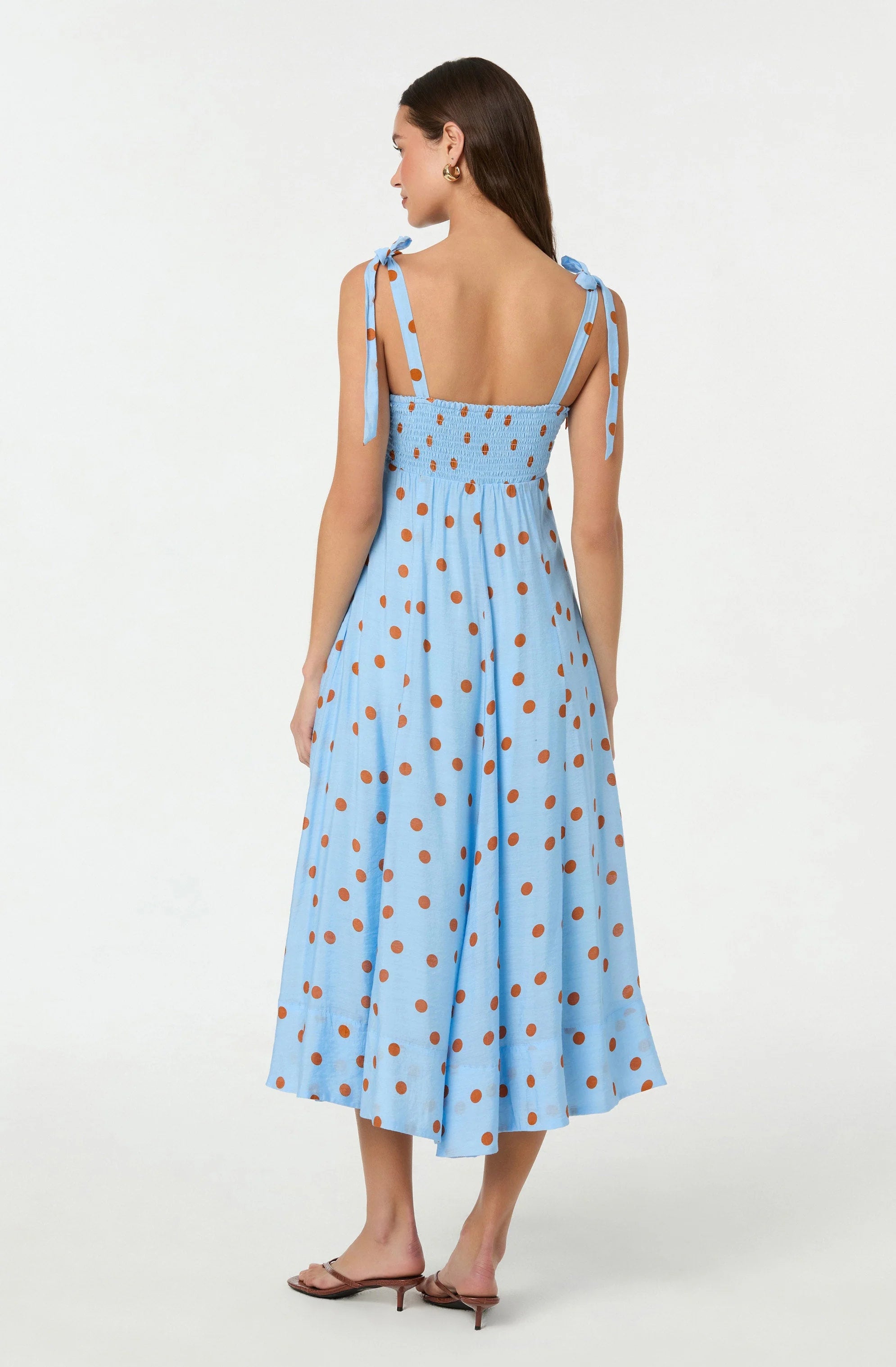 Lilliana Polka Dot Midi Dress