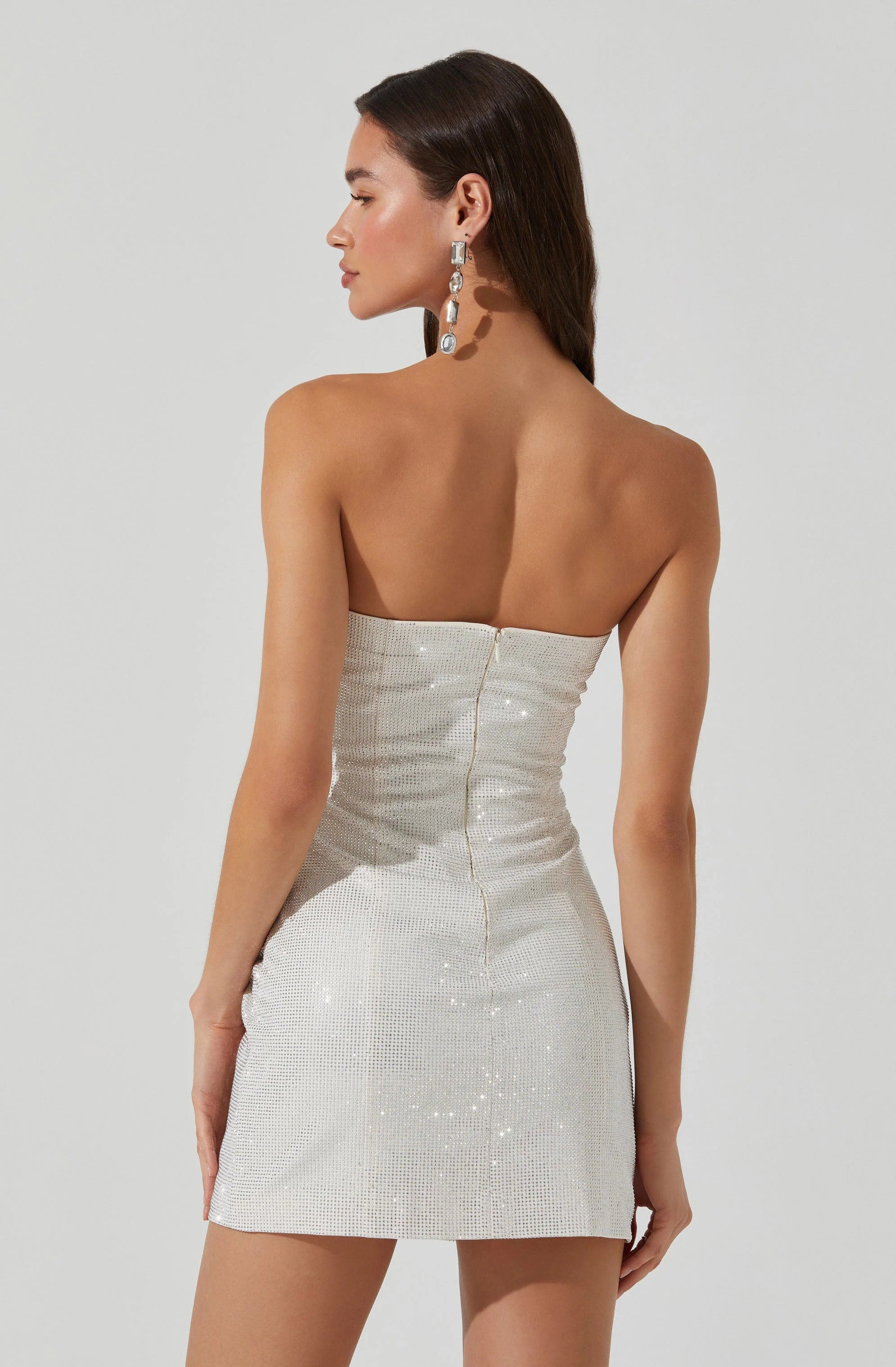 Mira Rhinestone Mini Dress