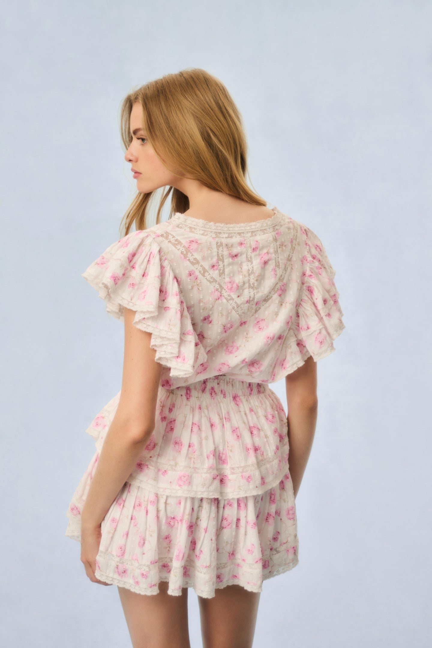 Gwen Fragrance Print Cotton Mini Dress