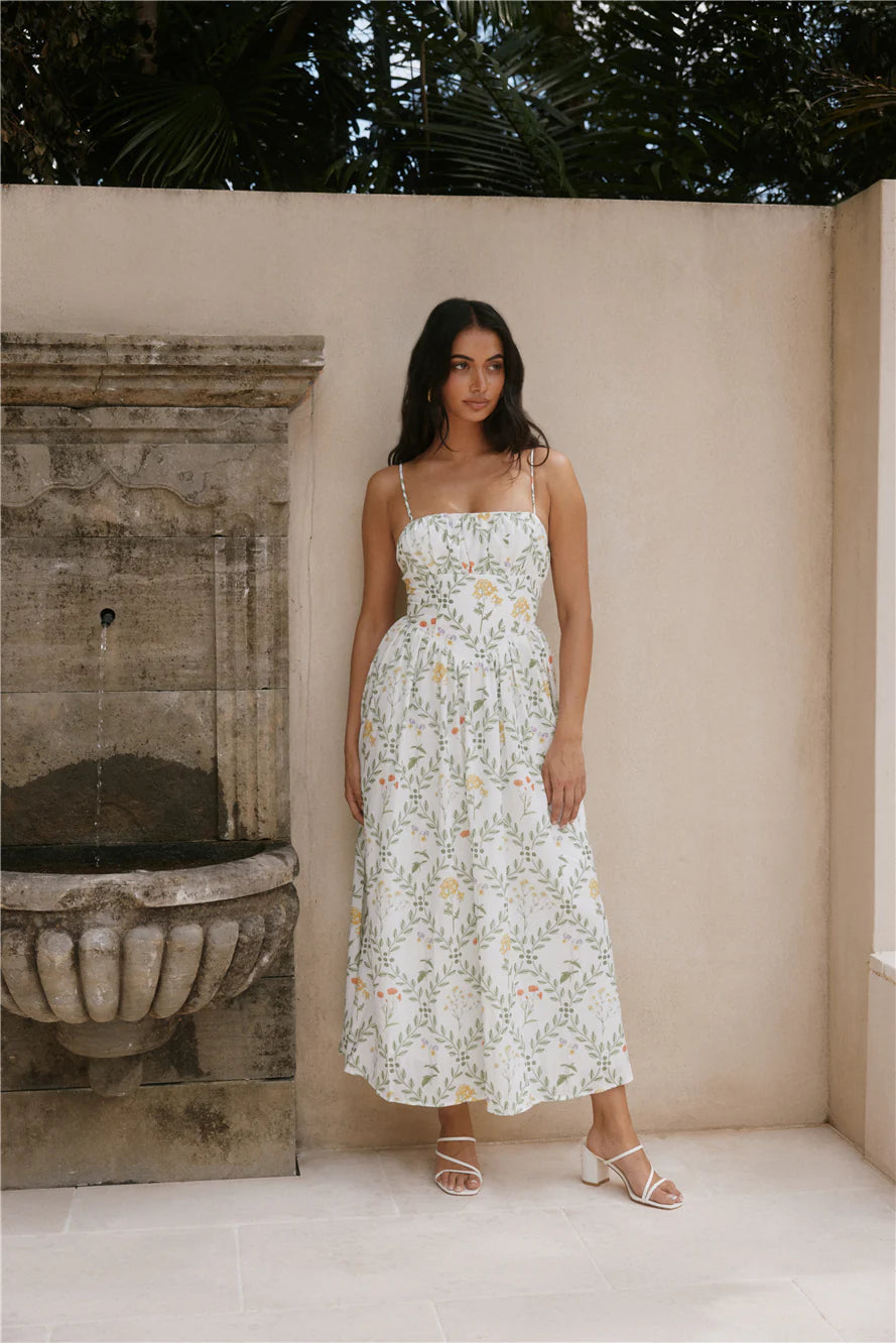 Ellie Elights Maxi Dress Green