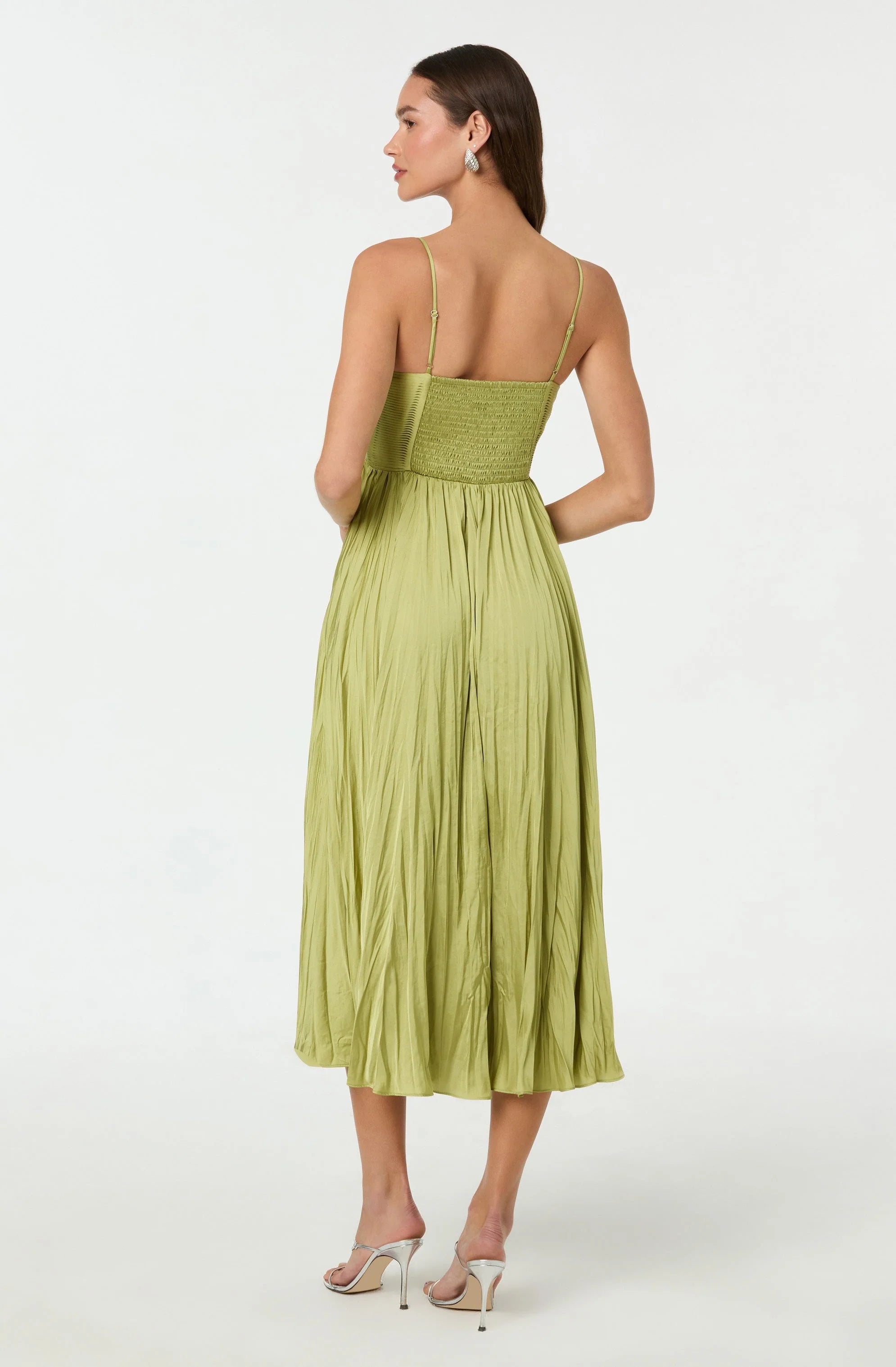 Maeve Pleated Midi Dress