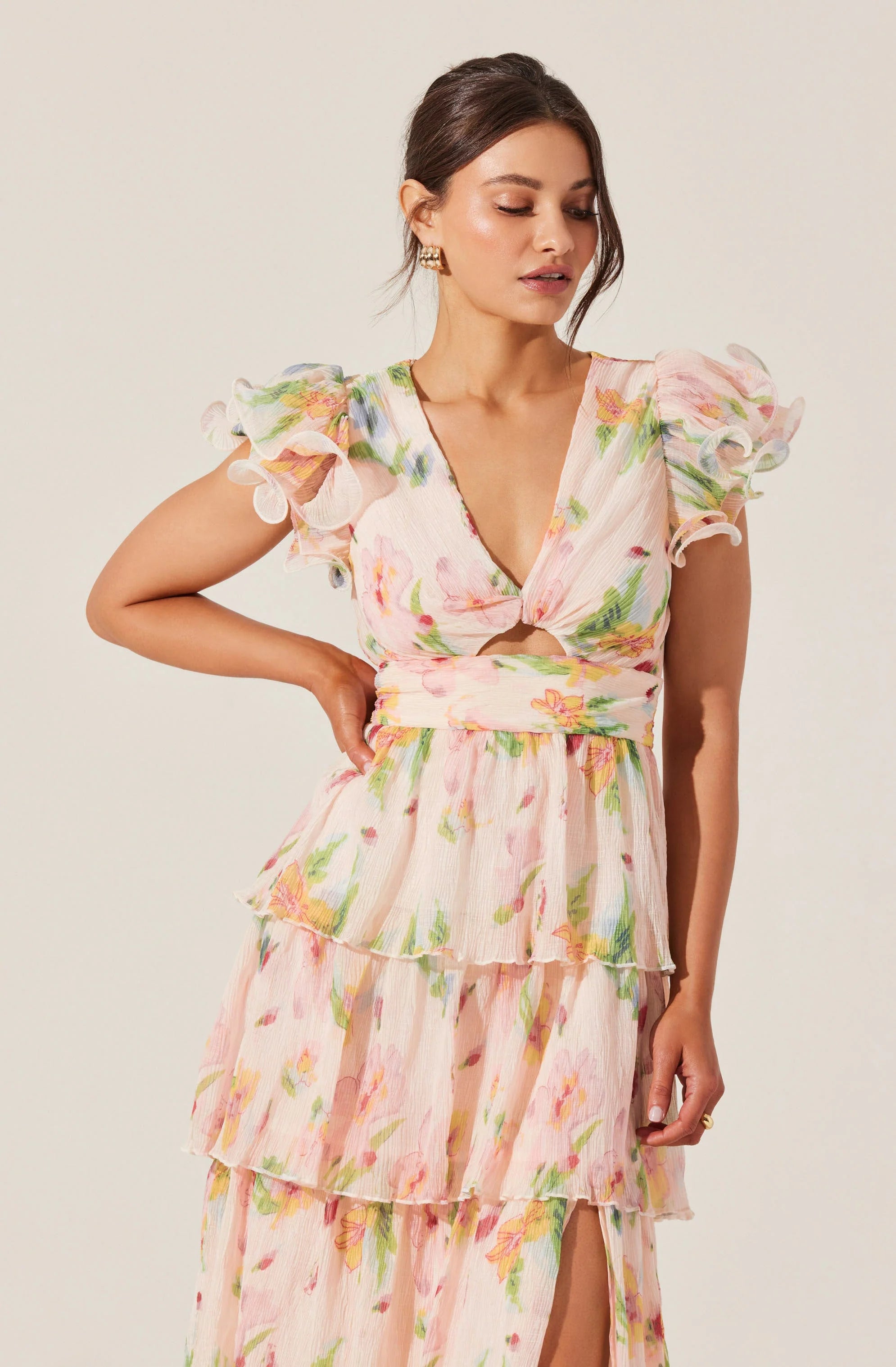 Emporia Floral Tiered Maxi Dress