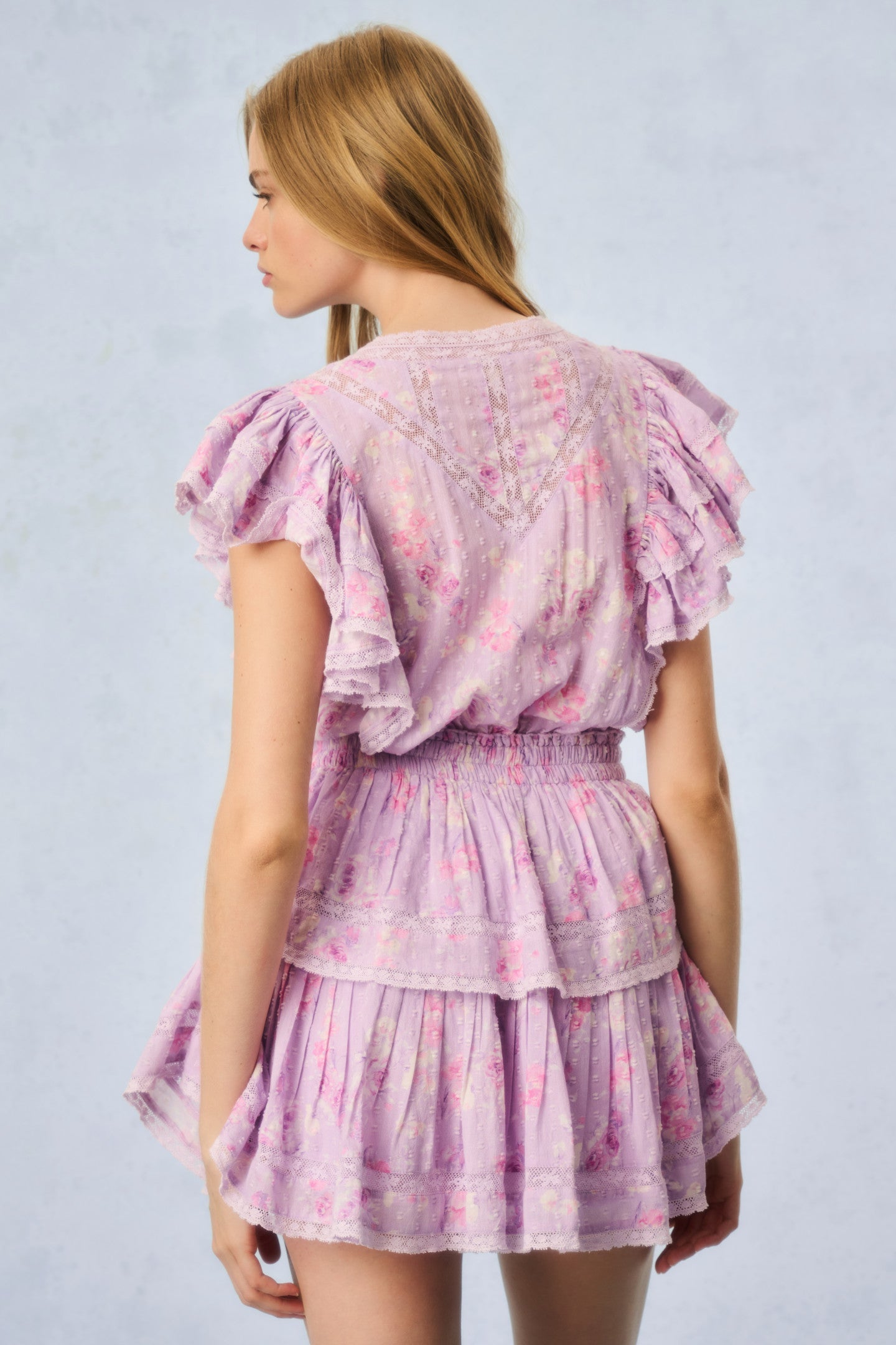 Gwen Fragrance Print Cotton Mini Dress