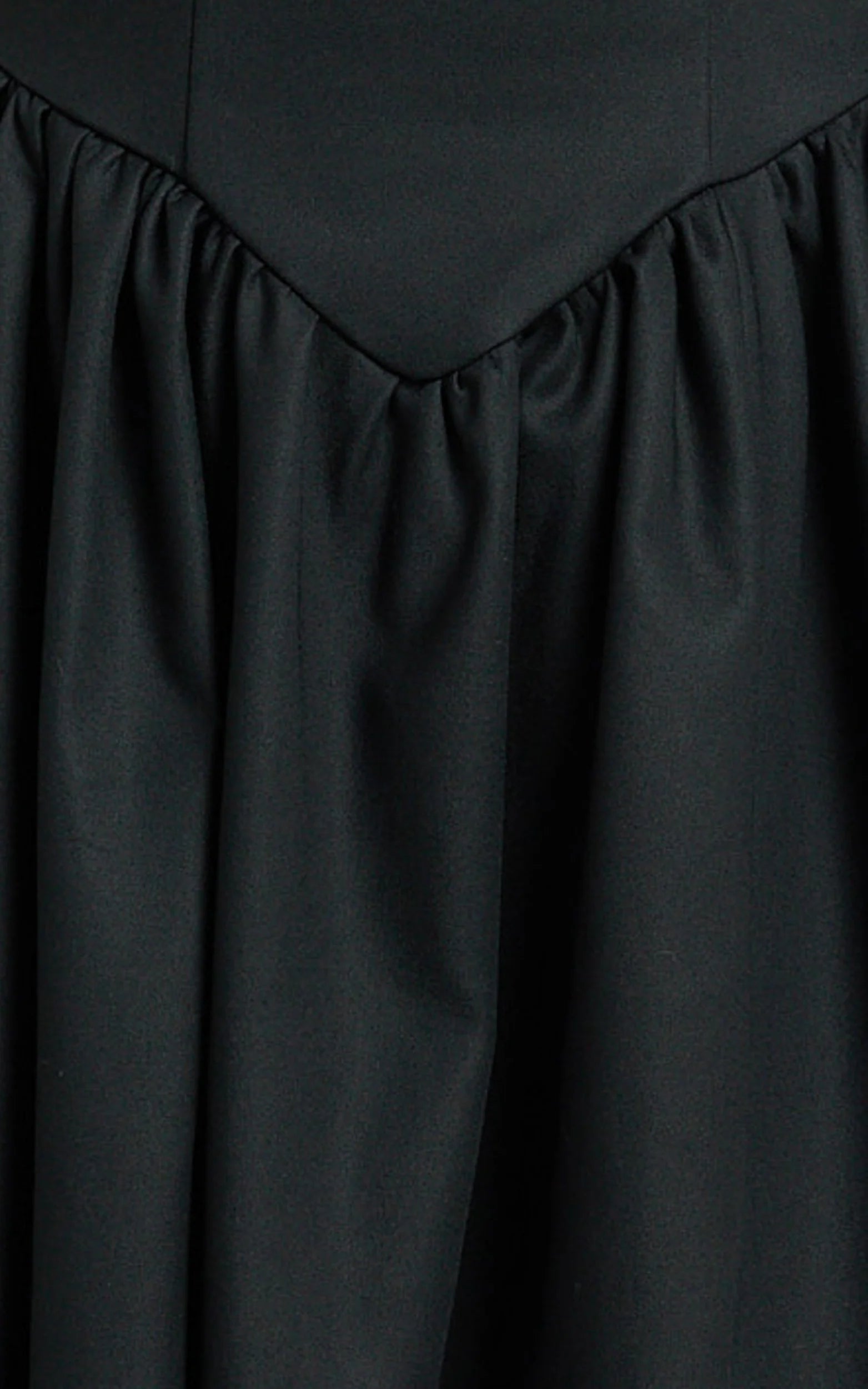 Helda Midi Dress Halter Tie Neck Corset Panel Dress in Black