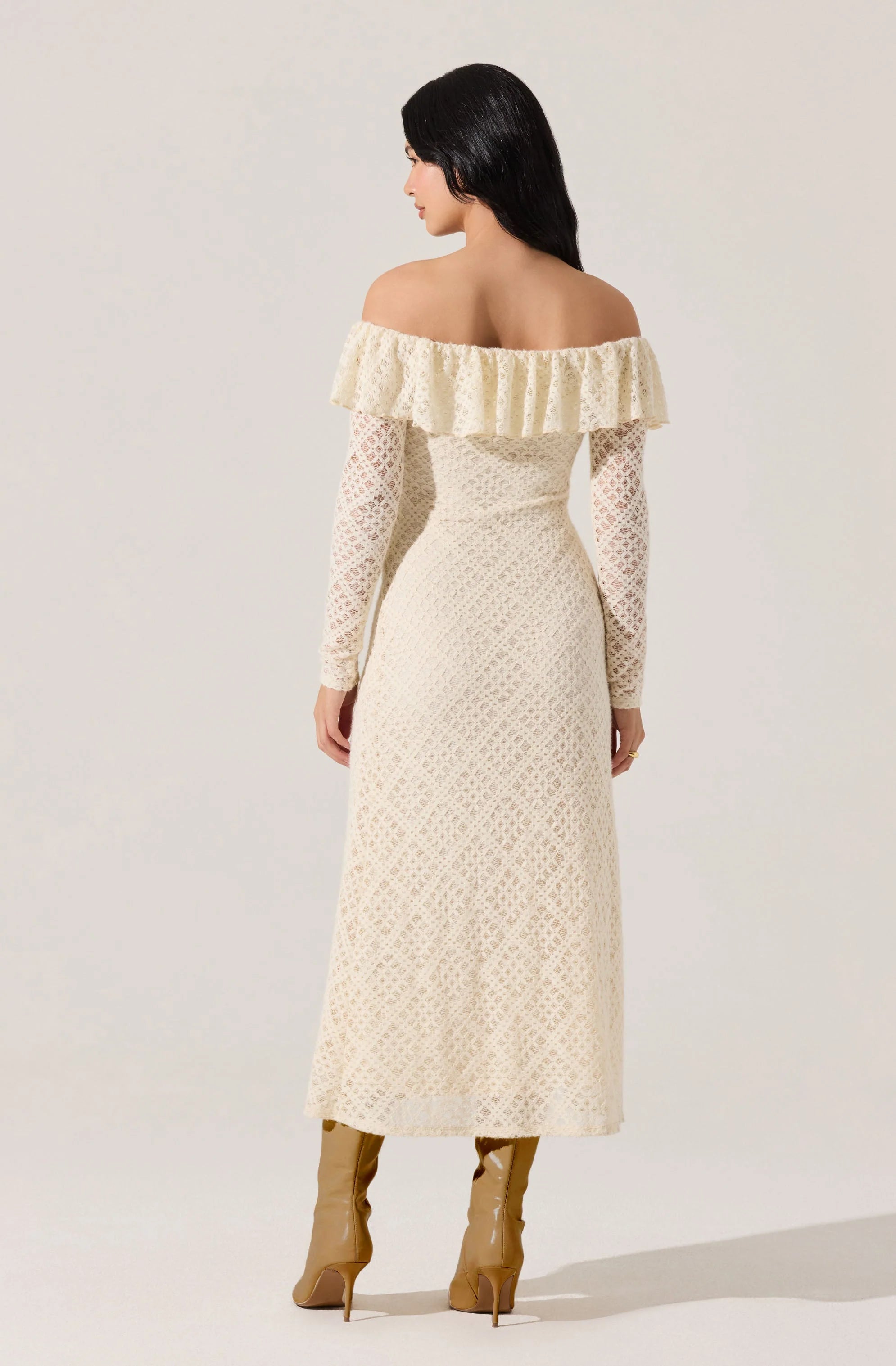 Dorian Ruffle Off Shoulder Dress