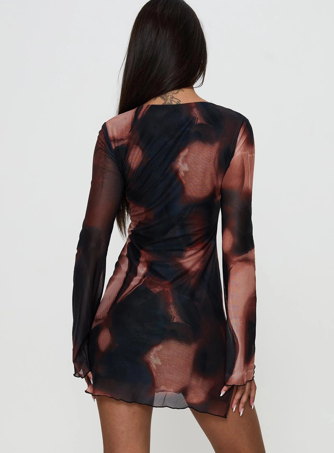 Nyxia Long Sleeve Mini Dress Multi