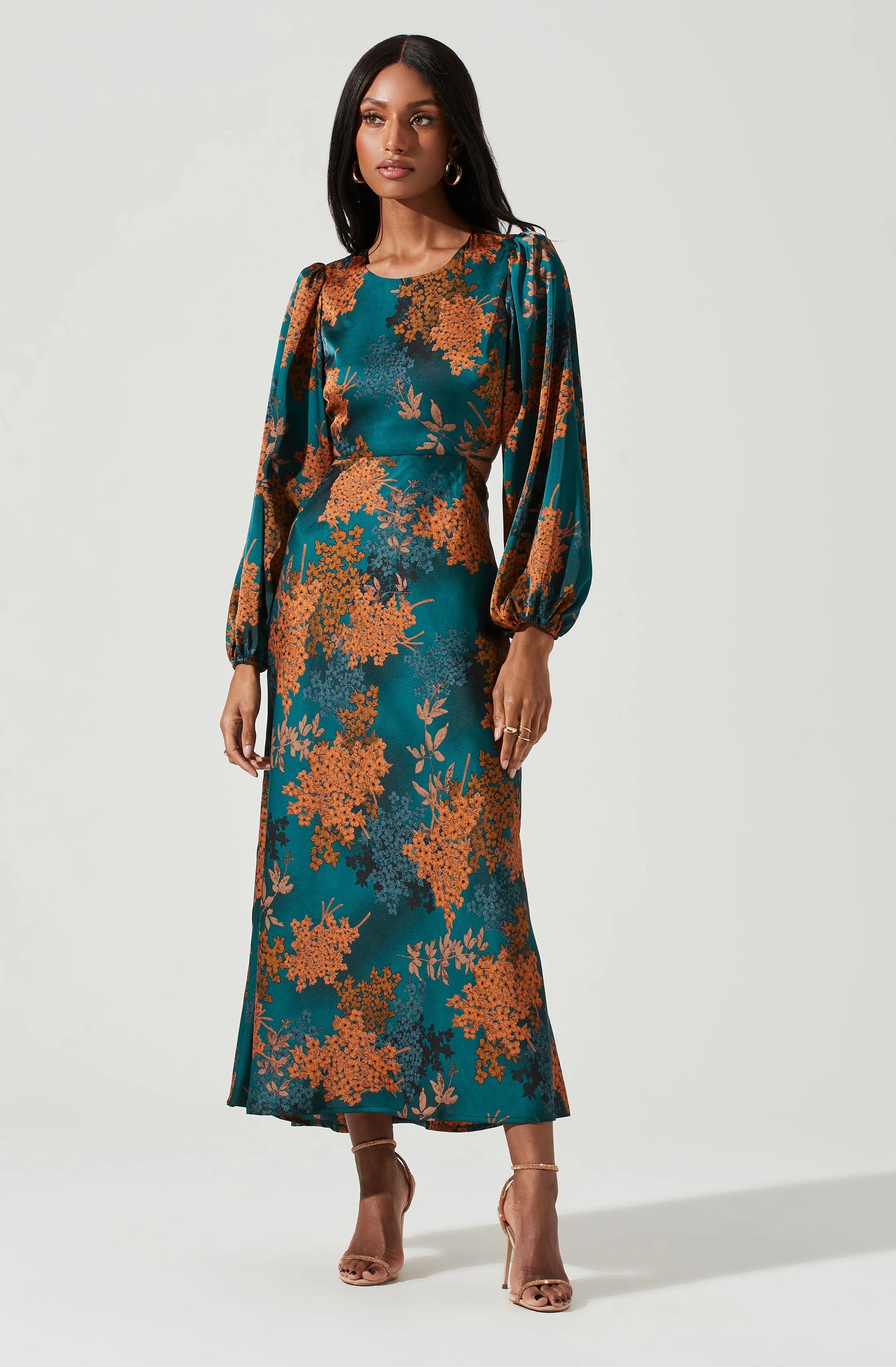 Quinn Floral Cutout Maxi Dress