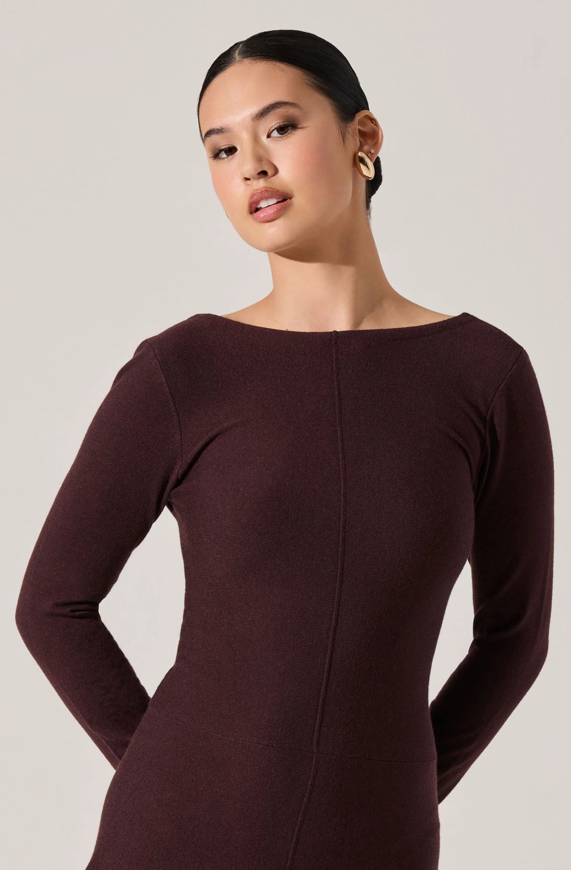 Doreyda Scoop Back Sweater Dress