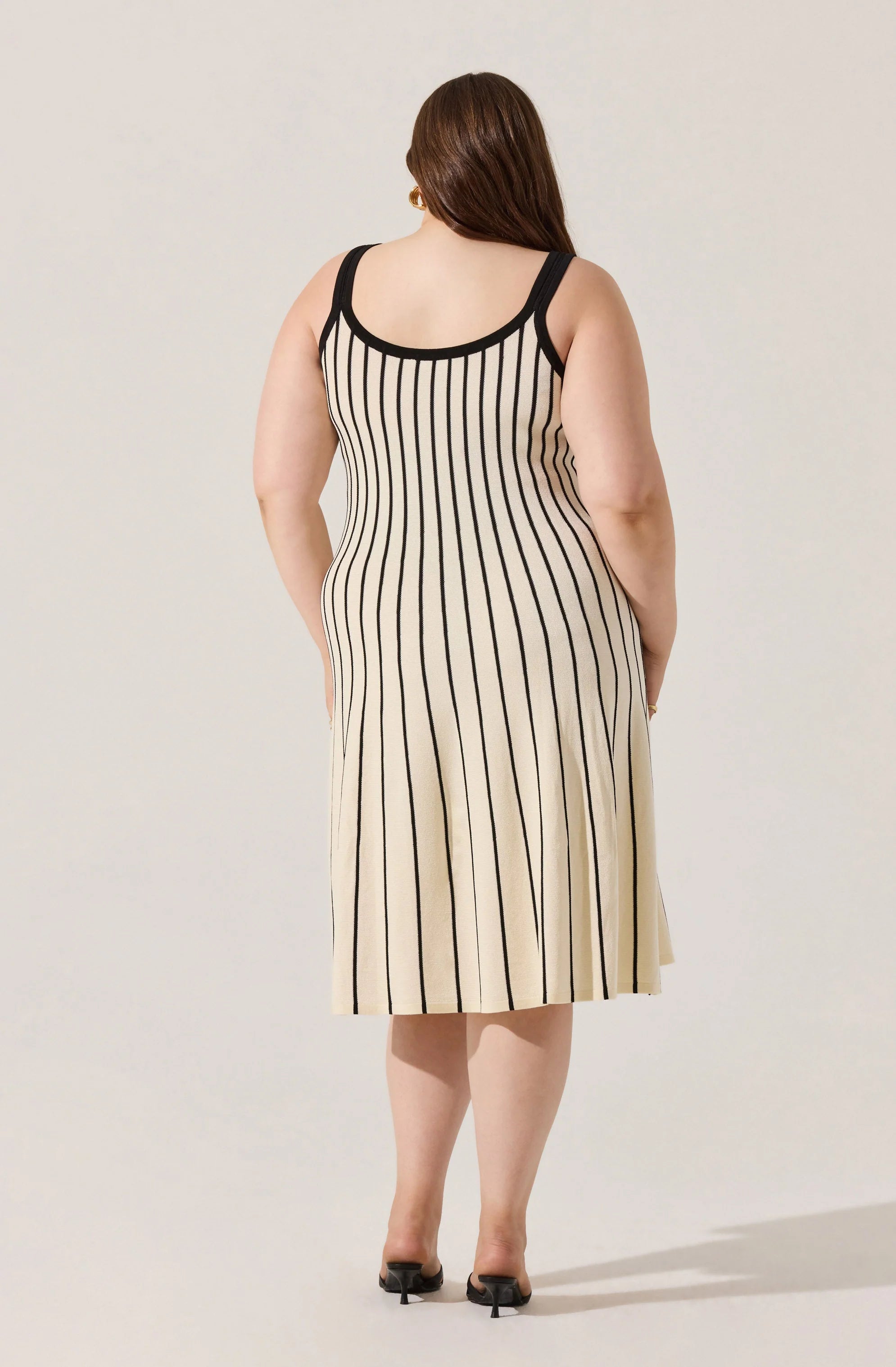 Irecia Stripe Sweater Midi Dress