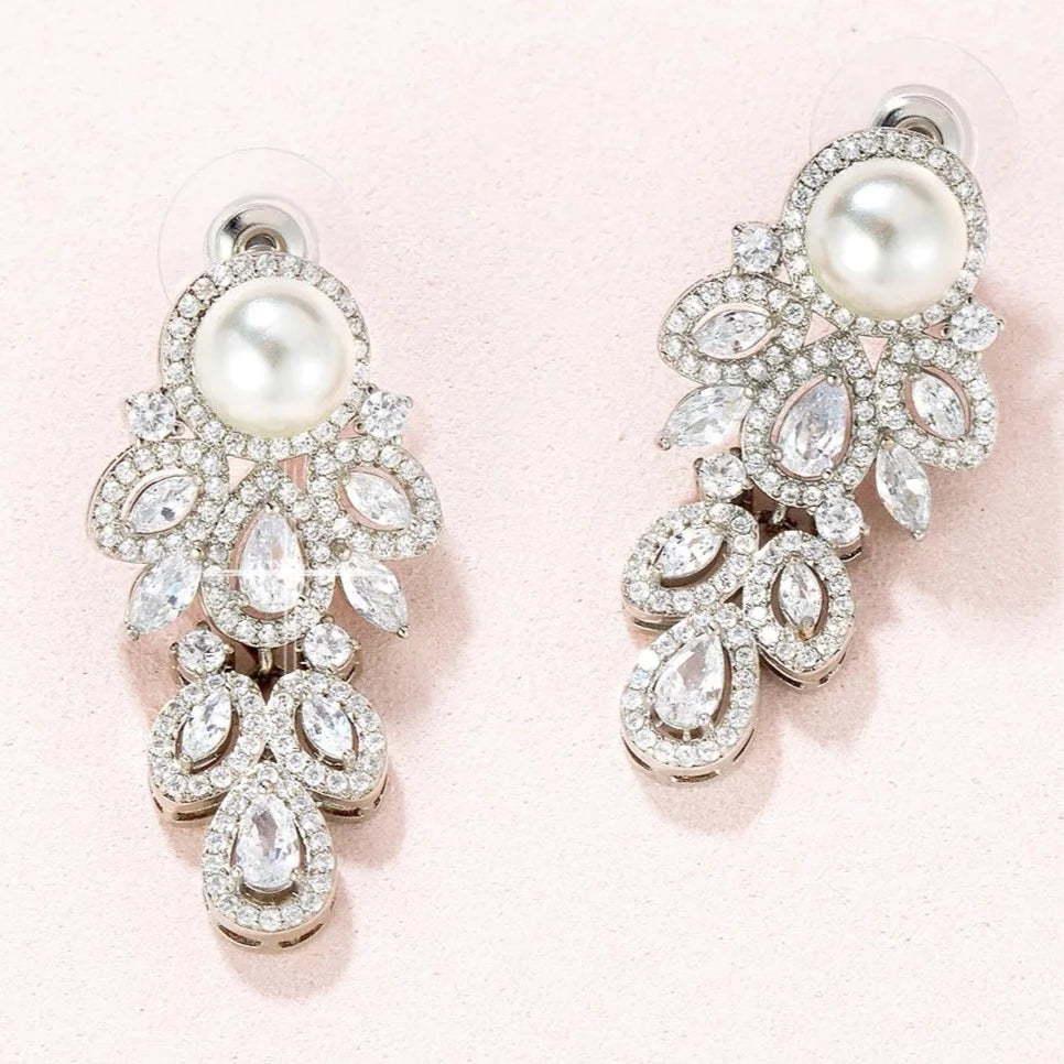 Elowen CZ Drop Earrings E007