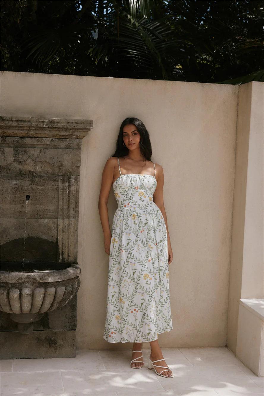 Ellie Elights Maxi Dress Green