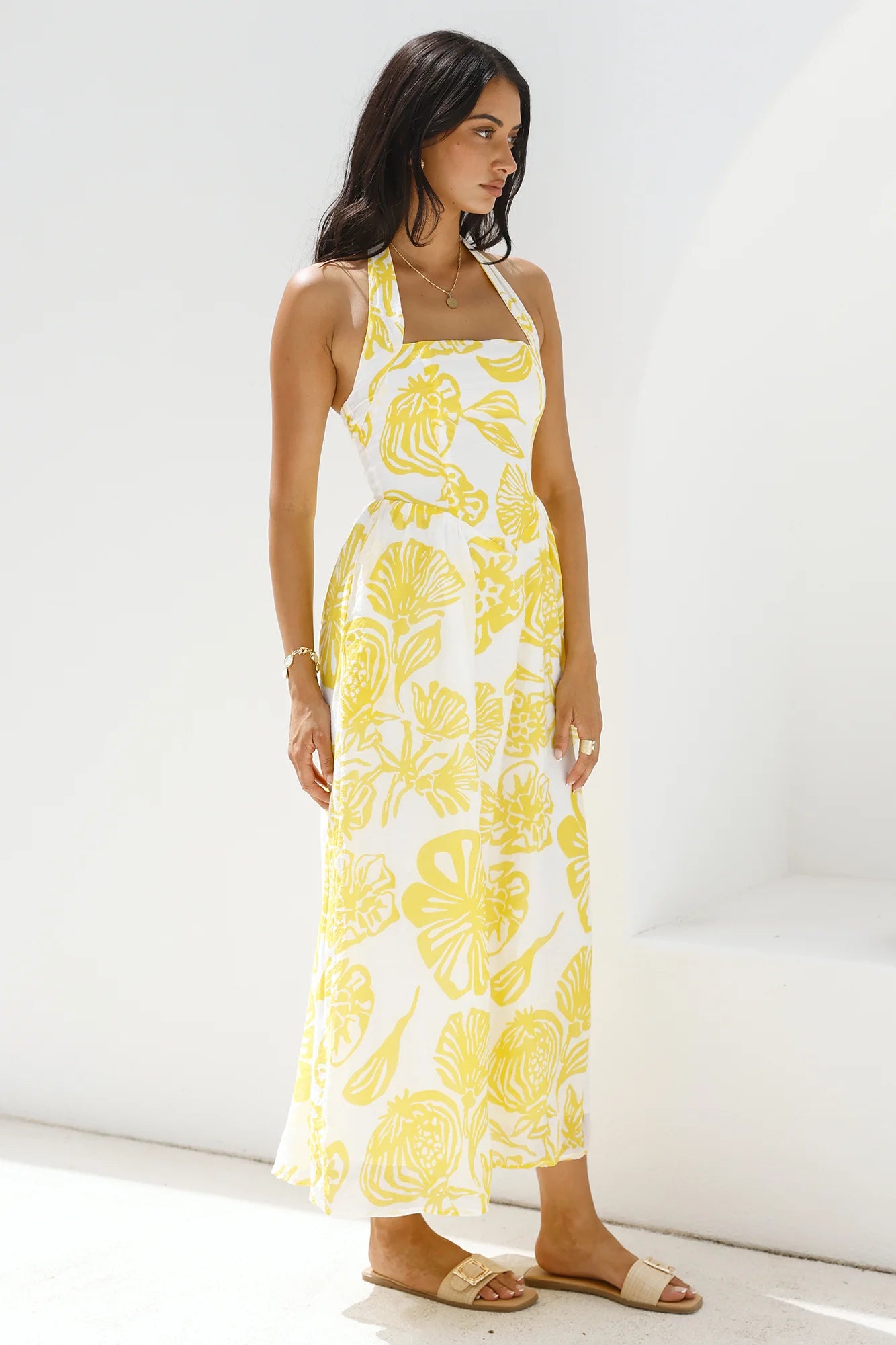 Eternal Spring Maxi Dress Yellow