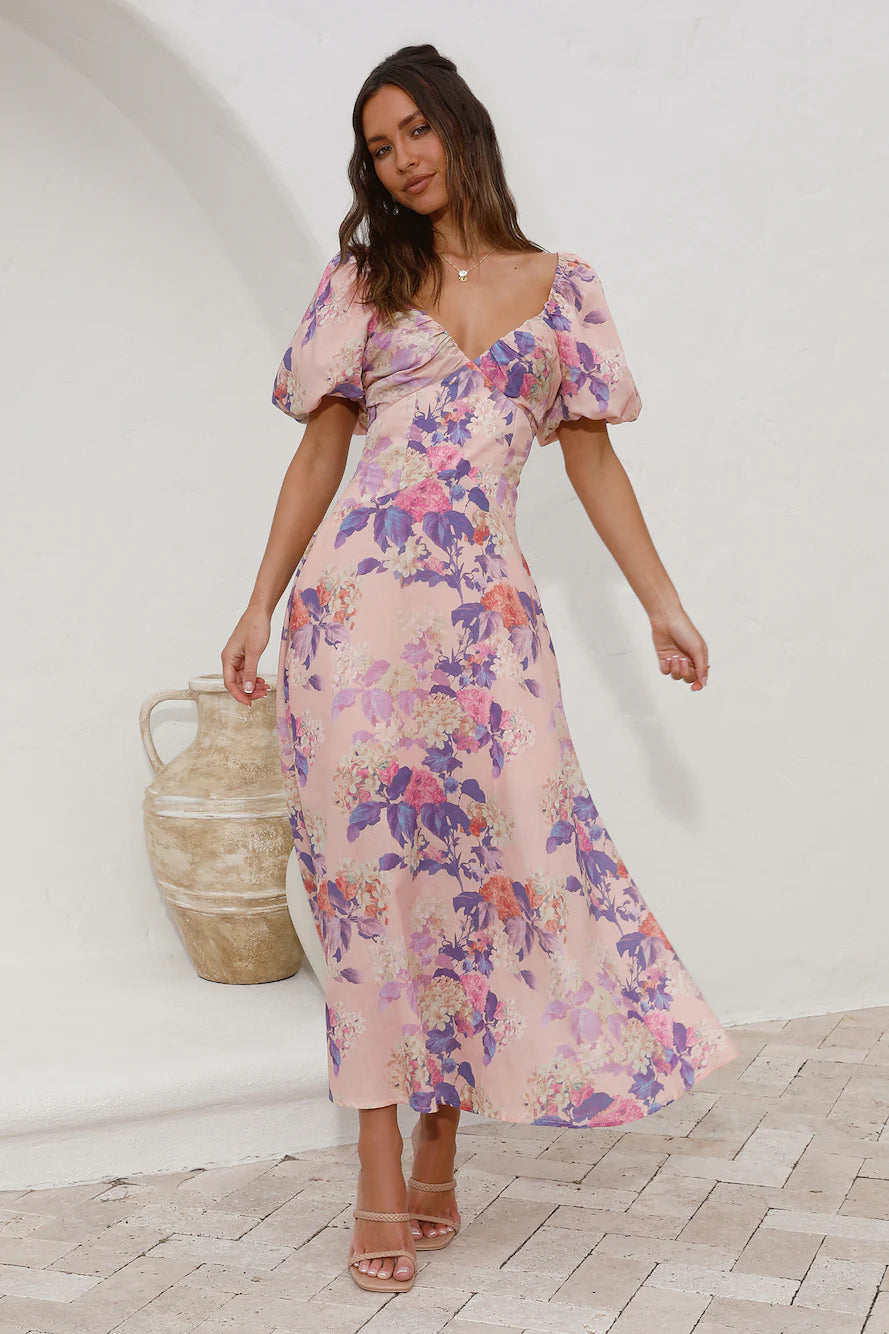 Sing Along Maxi Dress Pink