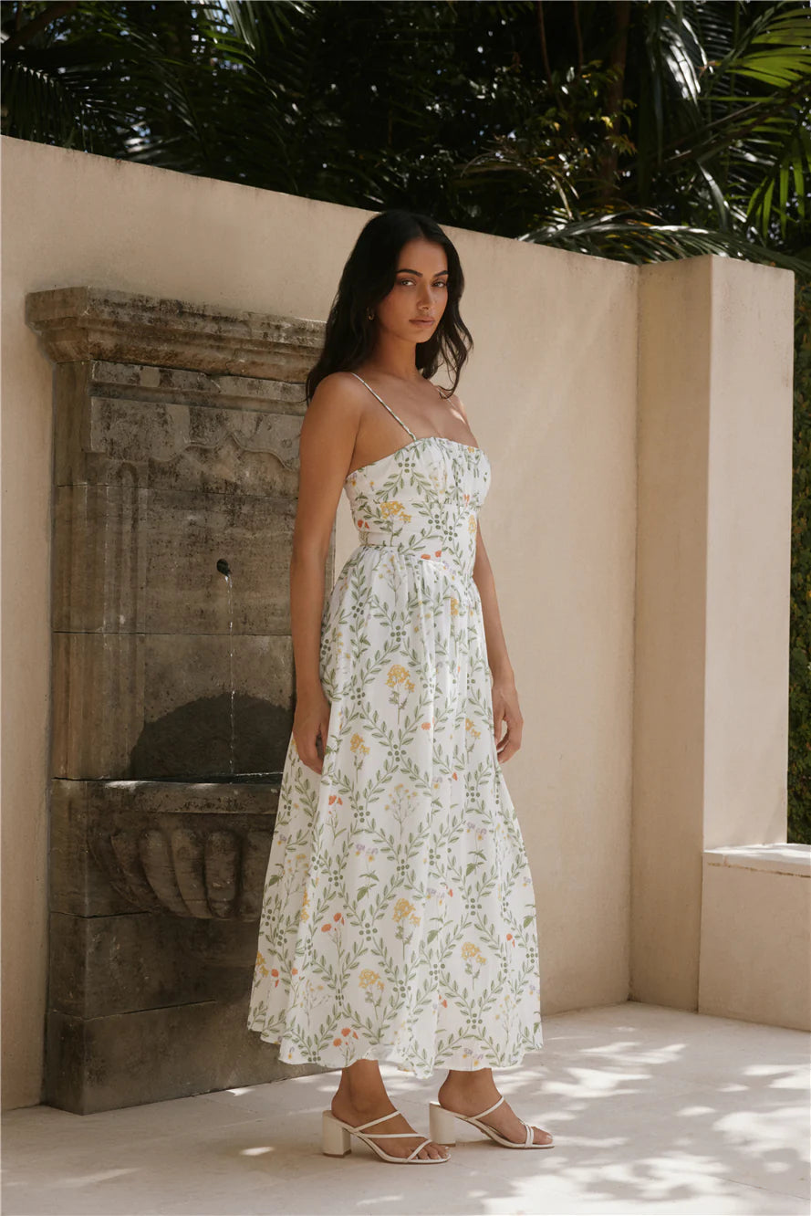 Ellie Elights Maxi Dress Green