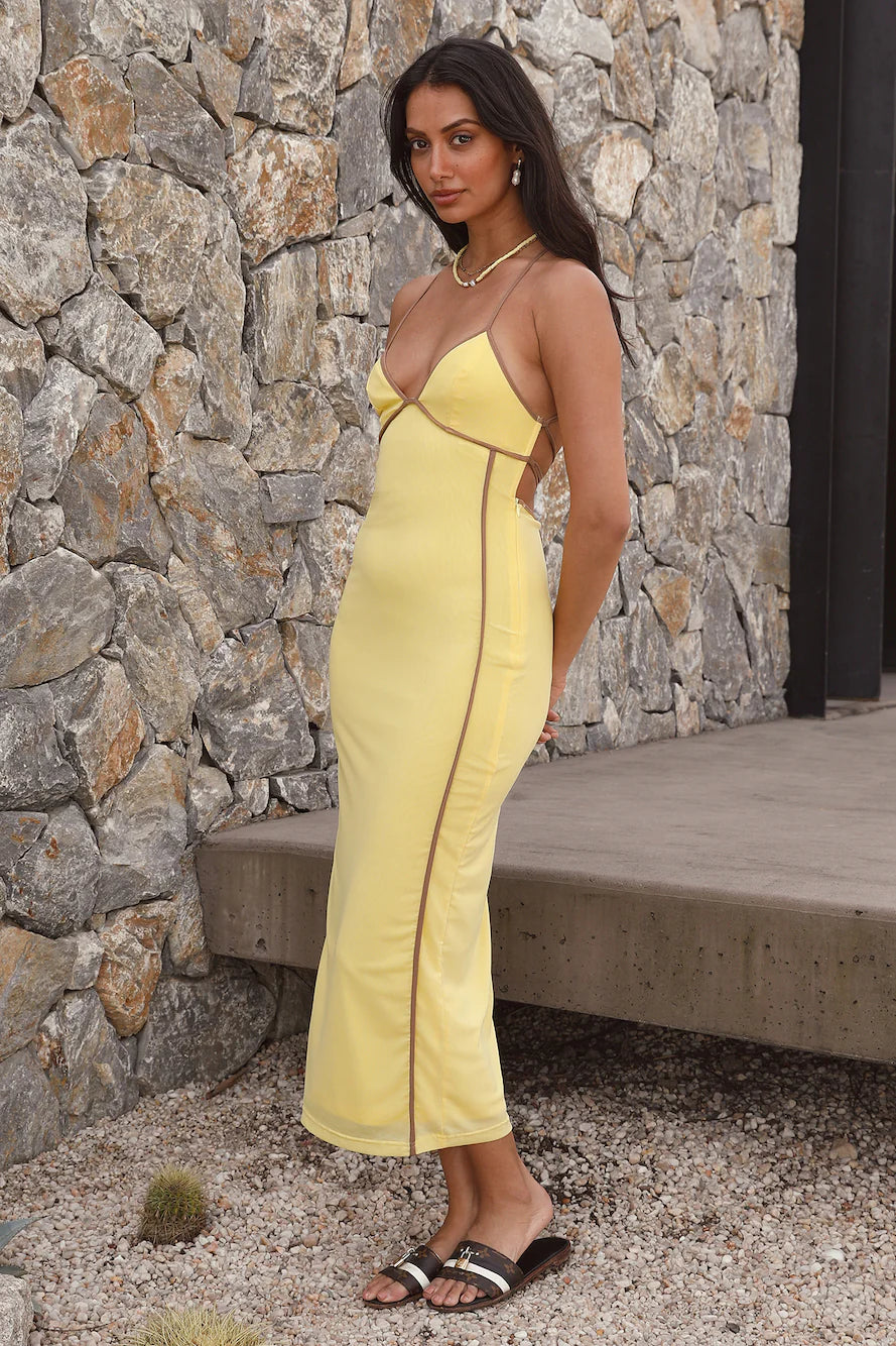 Easy Darling Maxi Dress Yellow